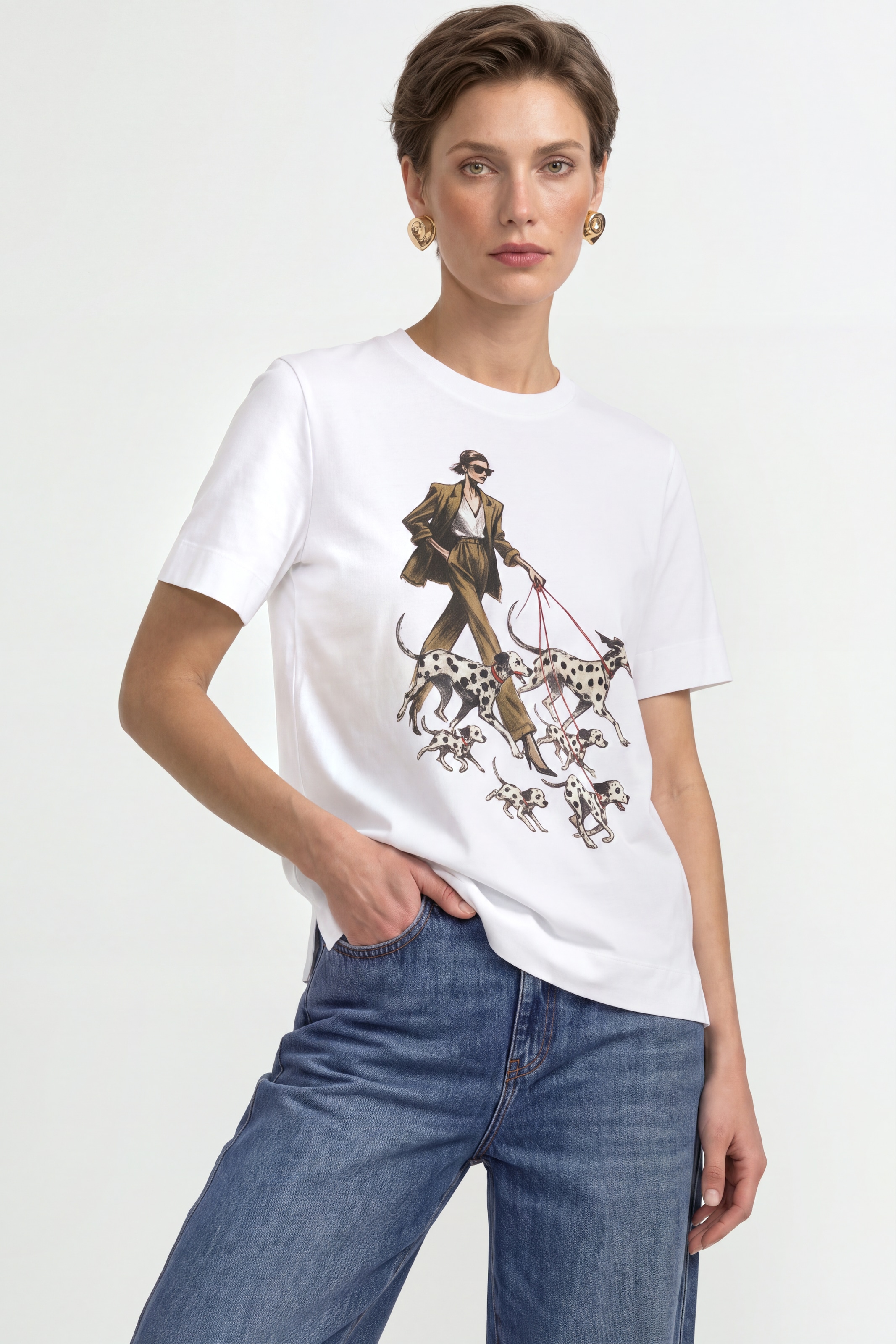 Image of RICHROYAL T-Shirt mit auffälligem Print