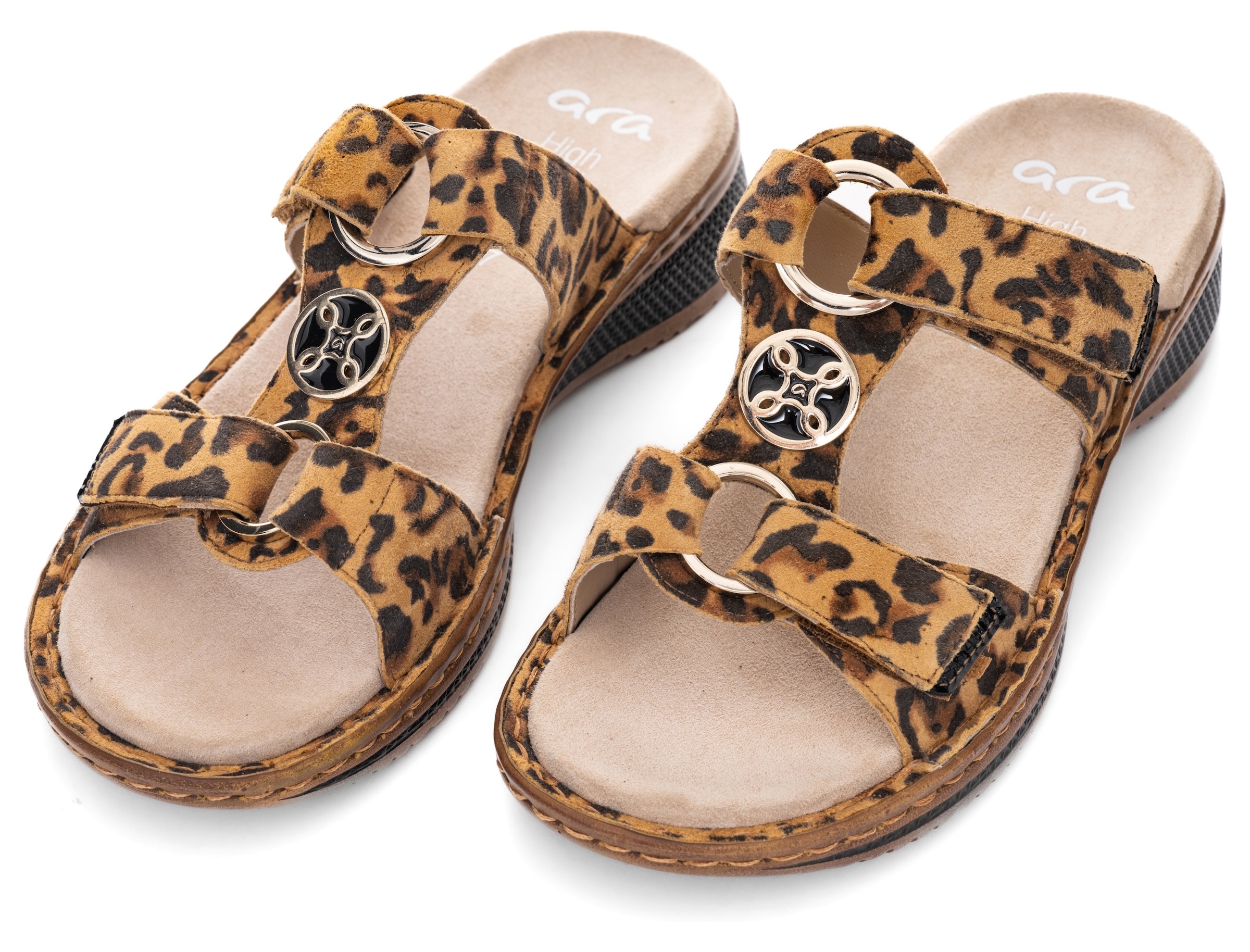 Image of Ara Pantolette "HAWAII", Sommerschuh, Sandale mit Klettverschlüsse