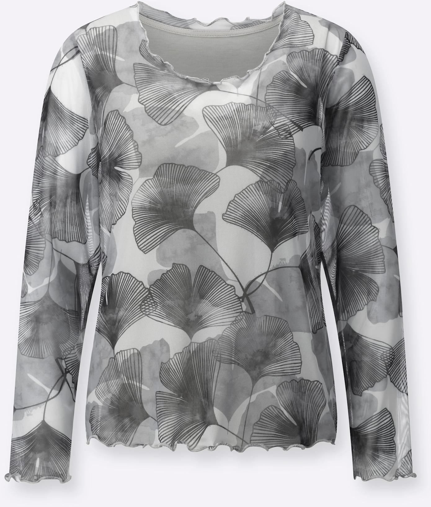 creation L Langarmshirt »Mesh-Shirt« 1 tlg.