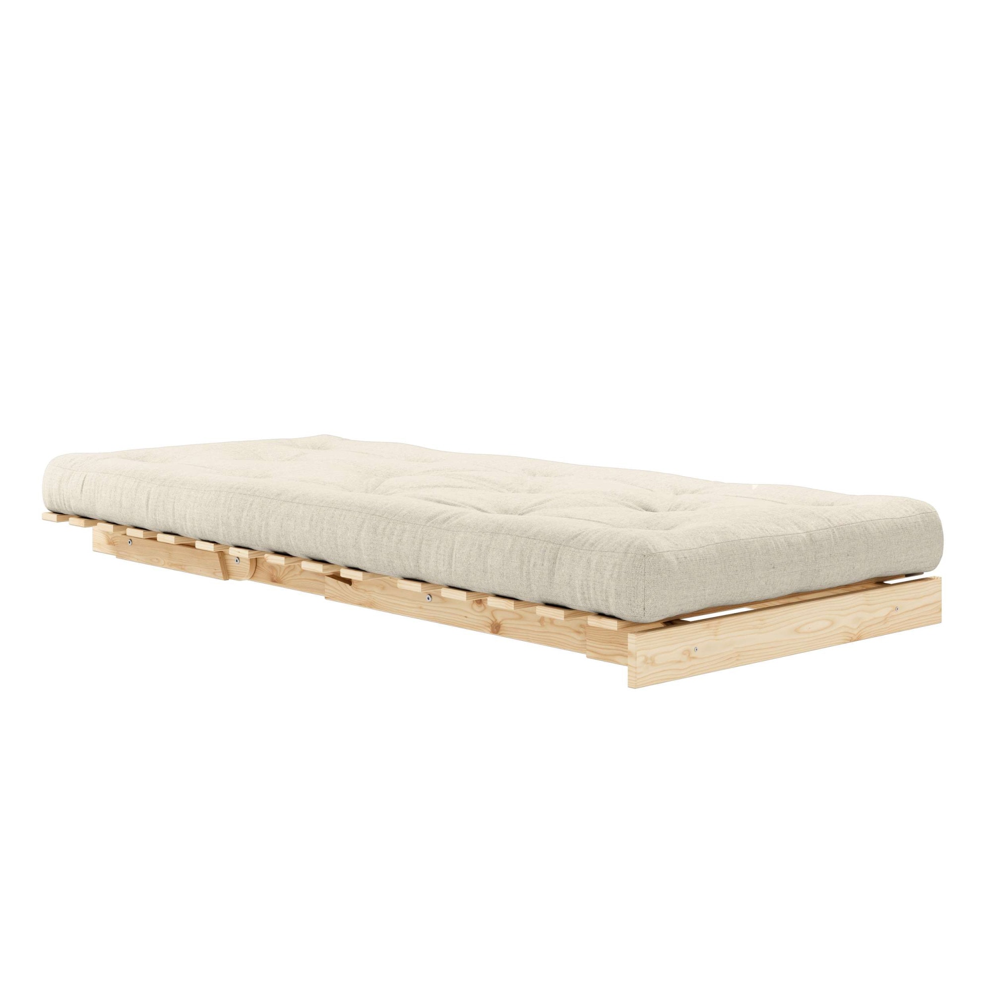 Karup Design Lit de jour »Roots Sofa Bed, Schlafsofa, Bettfunktion, FSC®-Massivholz, B: 90 cm« Inkl. Futonmatratze. Made in Europe, minimalistisches Design