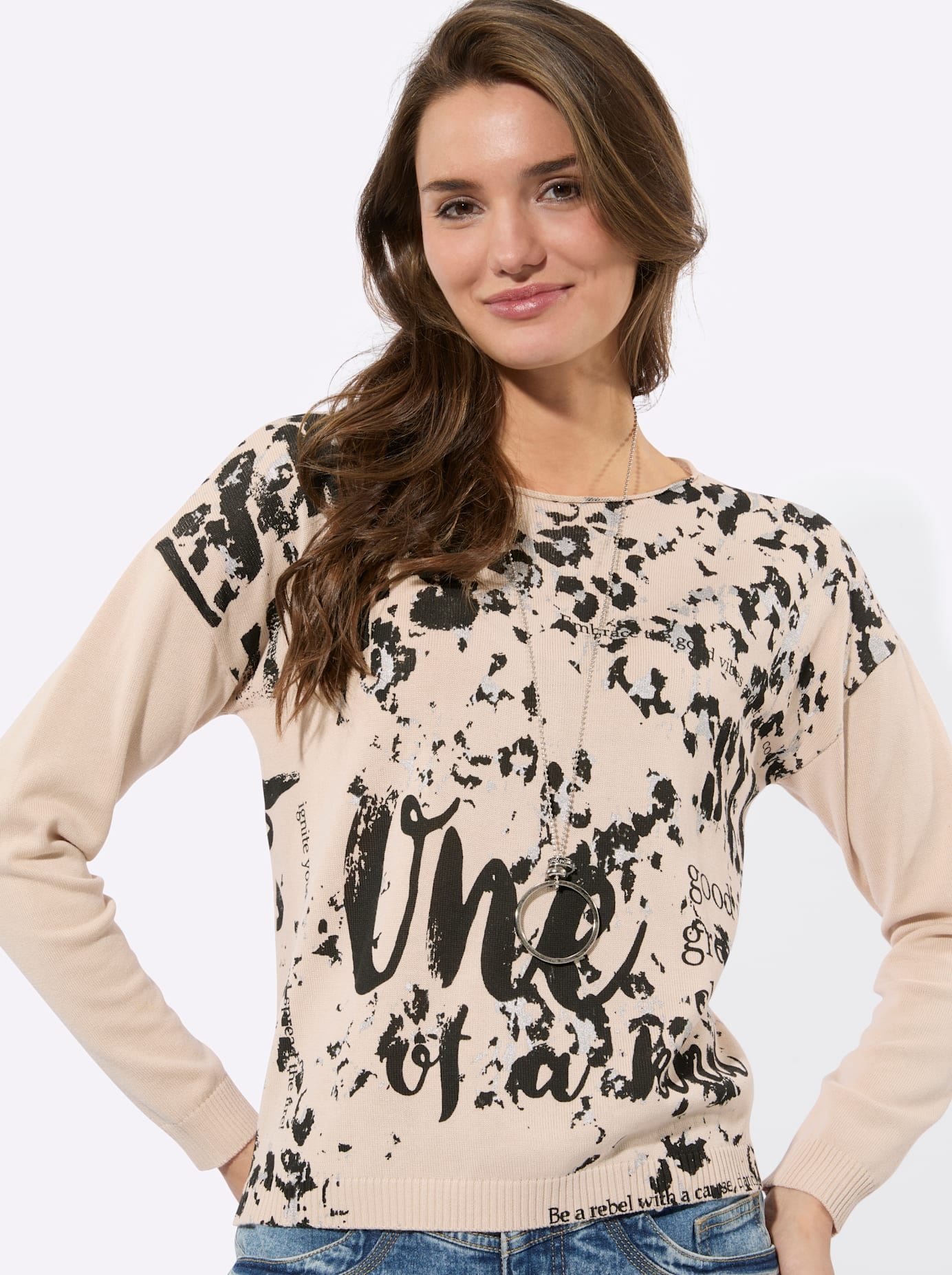Inspirationen Strickpullover »Langarm-Pullover«