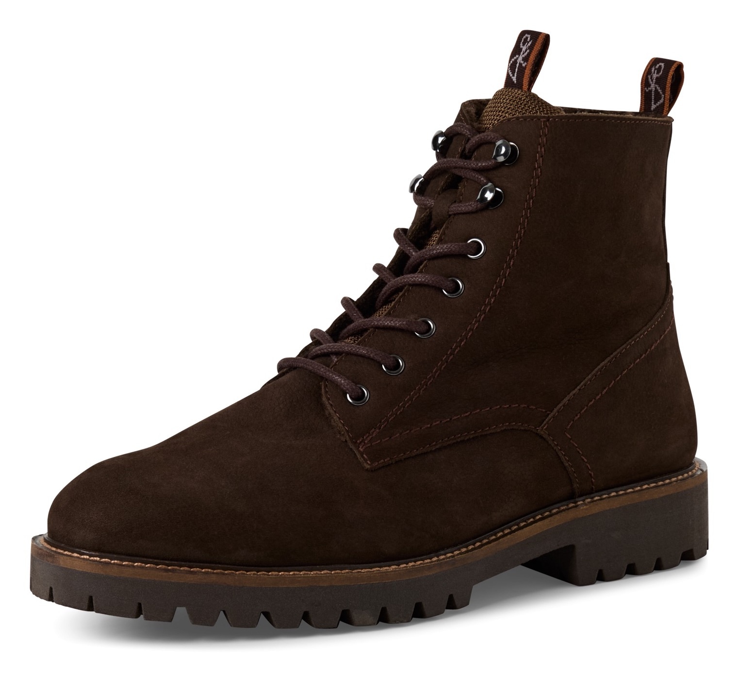 Image of MARCO TOZZI by GMK Schnürboots, Blockabsatz, Schnürstiefelette mit praktischem Innenreissverschluss