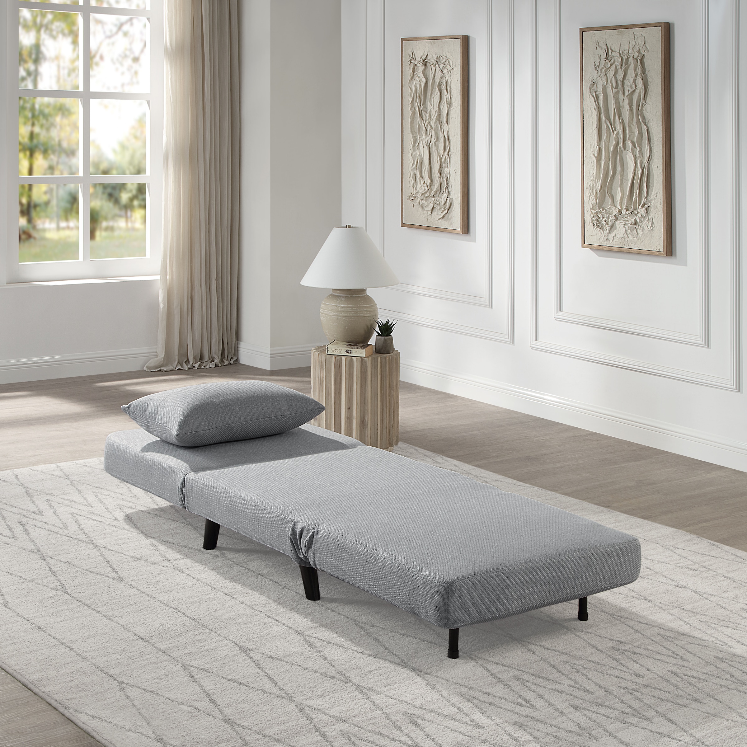 ATLANTIC home collection Sessel »Robby«, inkl. Bettfunktion, mehrfach verstellbar, Strukturbezug
