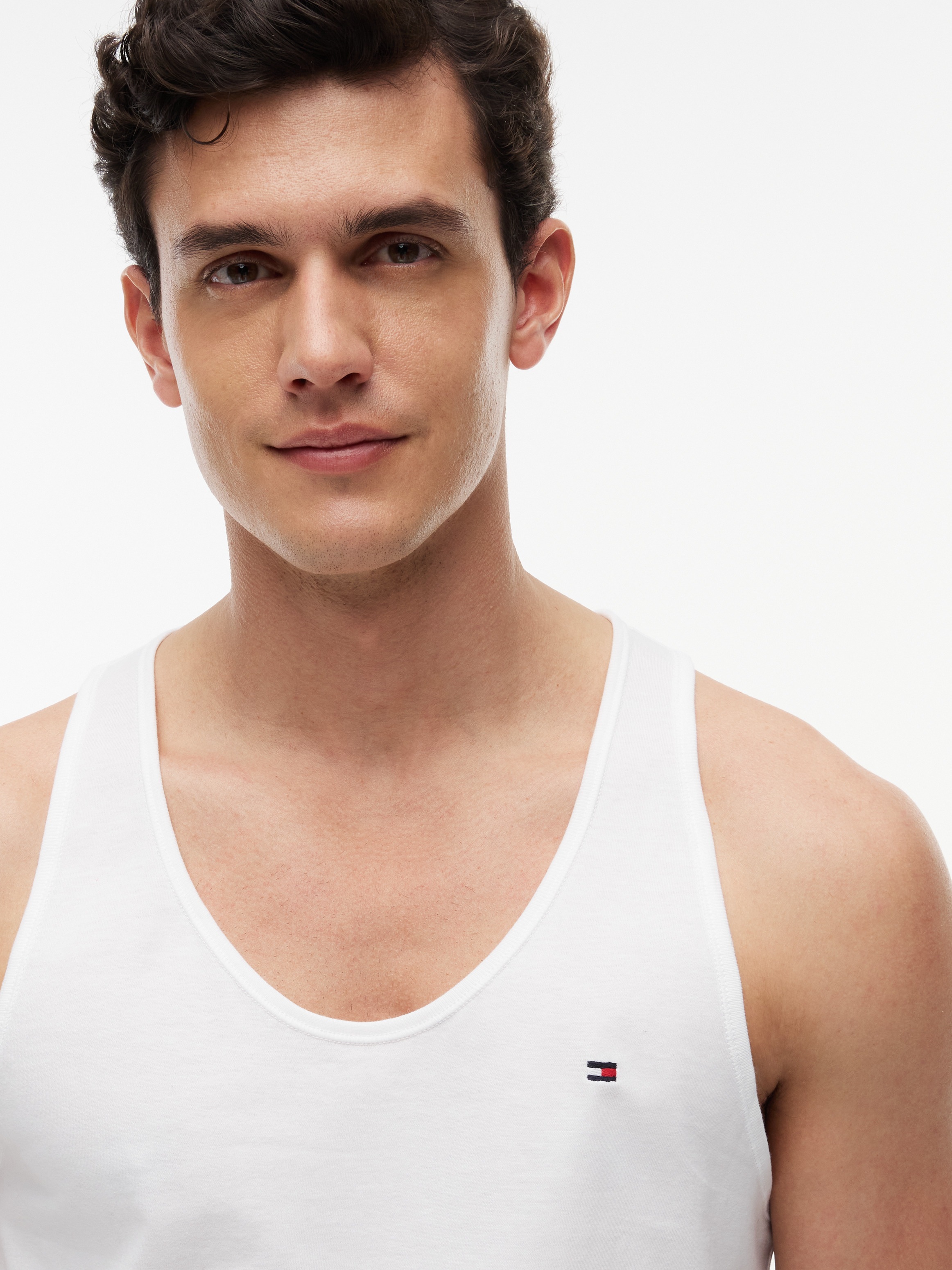 Tommy Hilfiger Underwear Tanktop »3P TANK TOP« Packung, 3er, 3 tlg. mit Logo-Stickerei