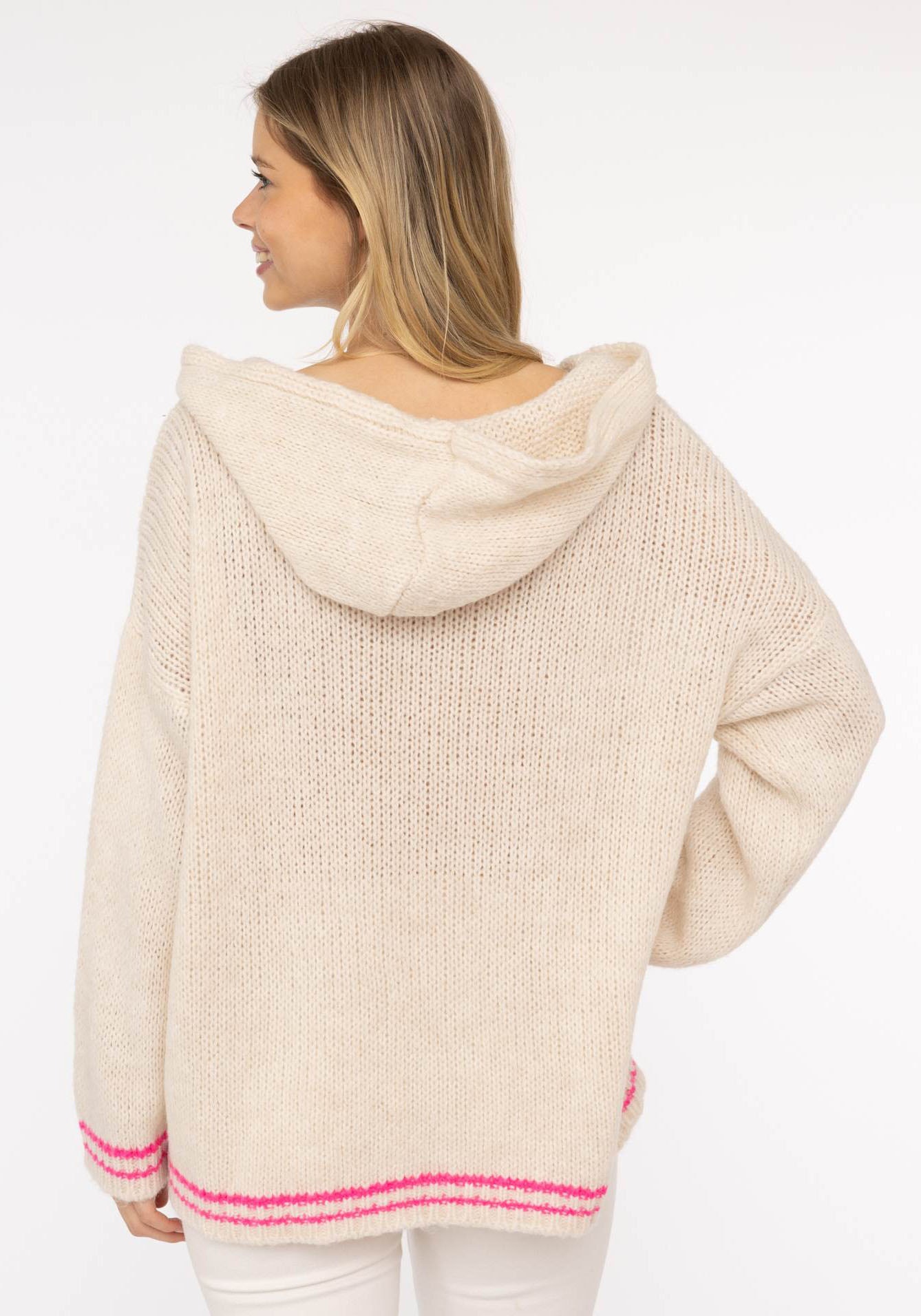 Zwillingsherz Kapuzenpullover »"Herz"« One Size, Kapuze, Langarm, Wollanteil
