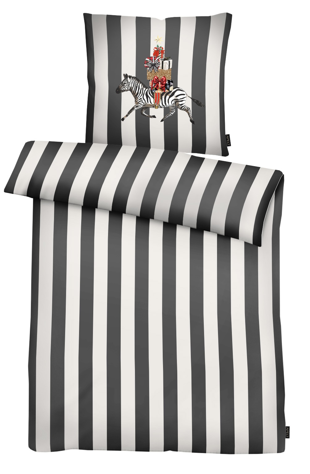 APELT Bettwäsche »Pepe« 2 Bettwäsche-Set mit Reissverschluss, Baumwoll-Satin, Digitaldruck