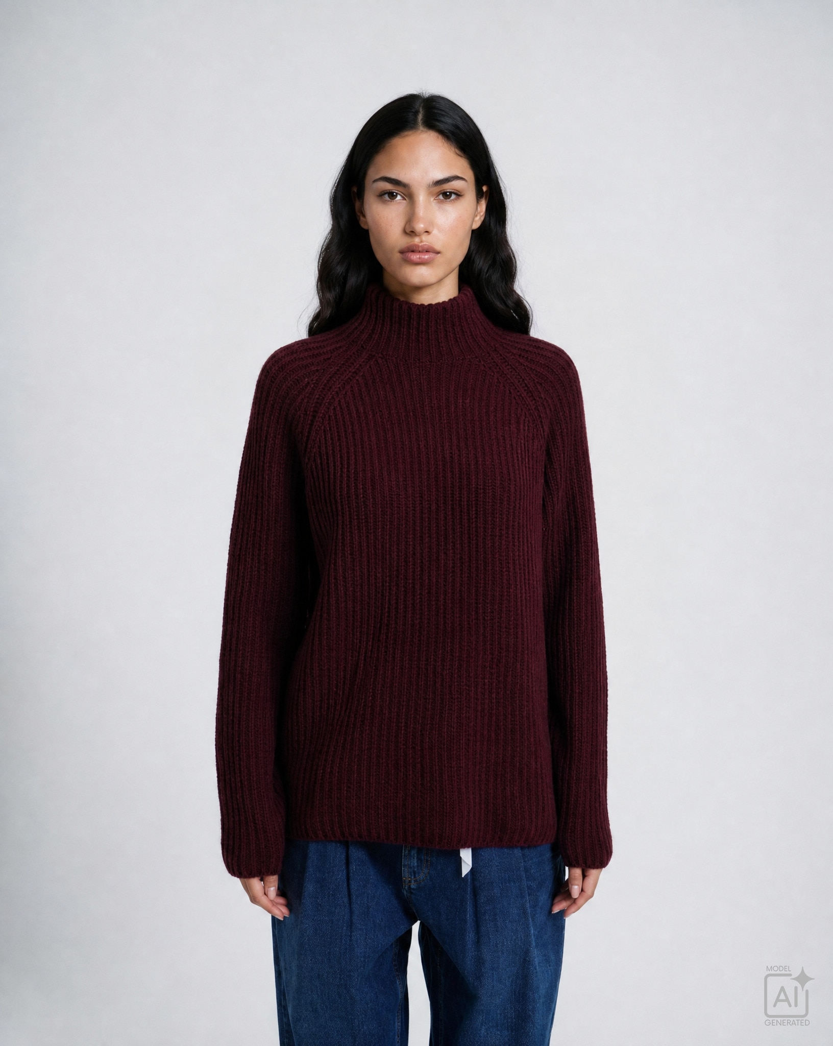 Image of Smith & Soul Wollpullover mit Stehkragen