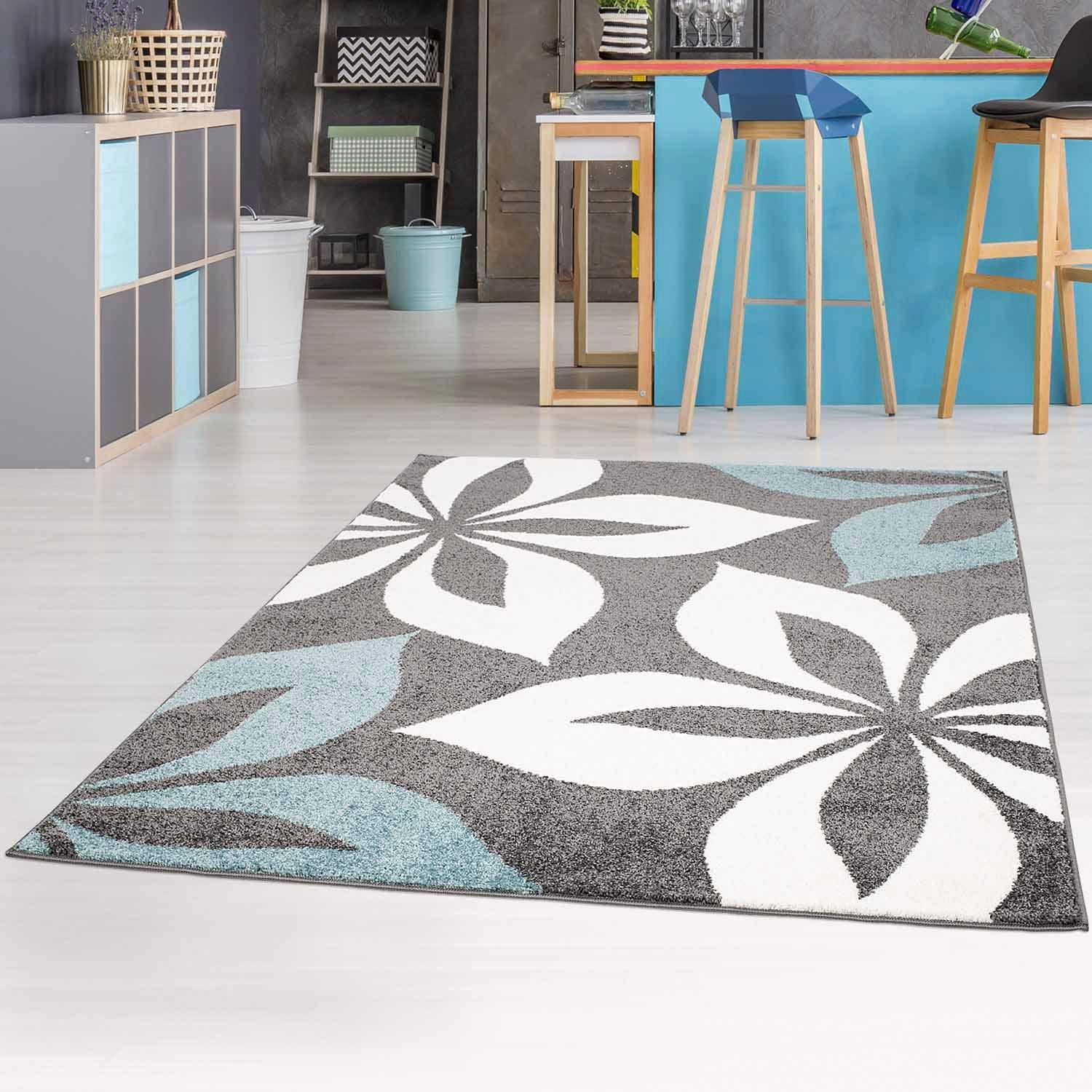 Teppich »Moda Soft«, rechteckig, Wohnzimmer, florales Design