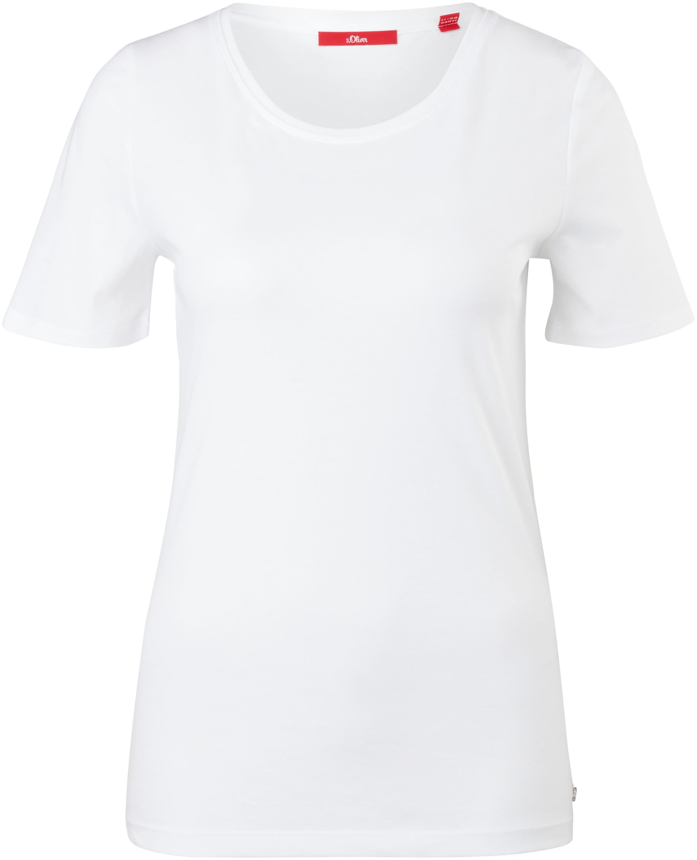 ♕ s.Oliver T-Shirt, mit zartem Rollsaum versandkostenfrei bestellen