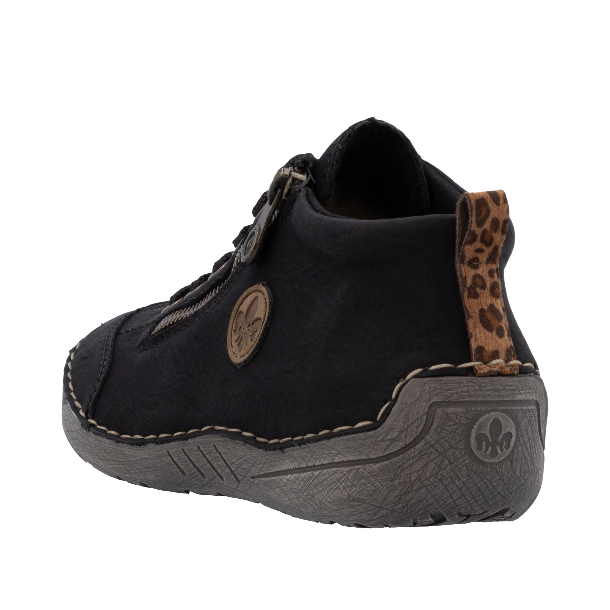 Rieker Bottines à lacets  Sneaker, chaussure à lacets, chaussure outdoor avec fermeture éclair