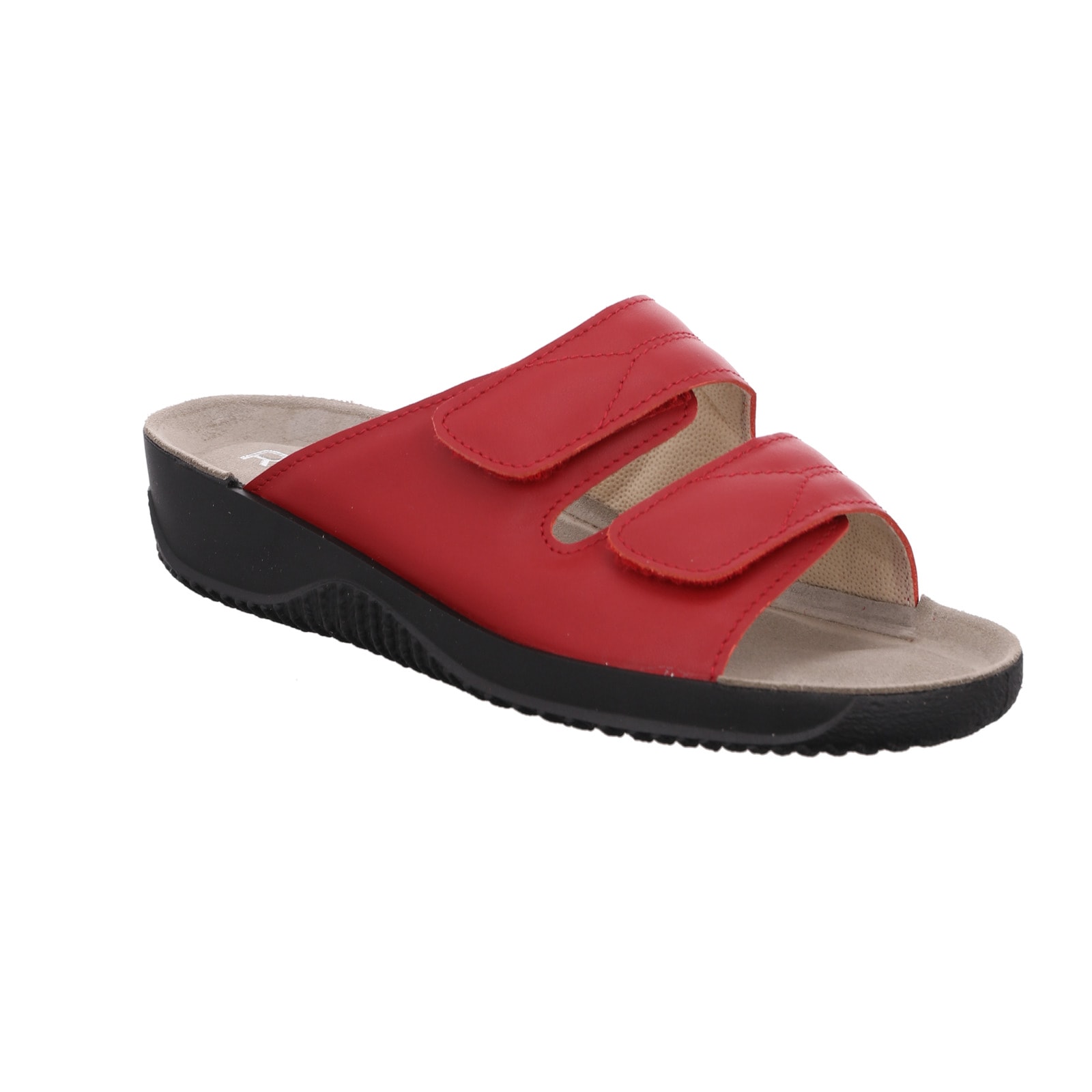 Image of Rohde Pantolette "Soltau-40" Hausschuh, Komfortschuh, Klettschuh mit Keilabsatz