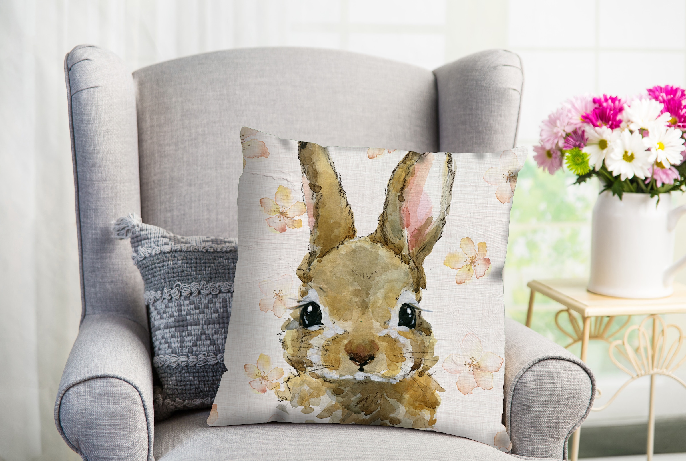 Image of queence Dekokissen "Baran" süsser Hase