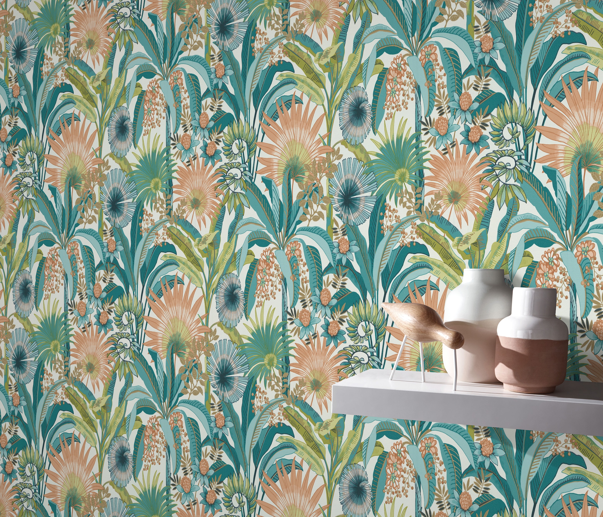 Image of Erismann Vliestapete "Vliestapete Flower Power" geprägt Phthalate frei