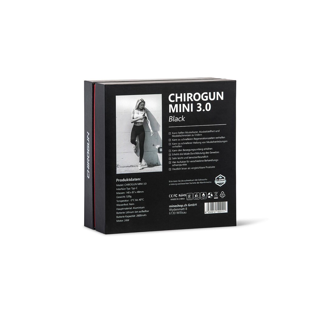 Massagepistole »CHIROGUN Pistole 3.0 Schwarz«