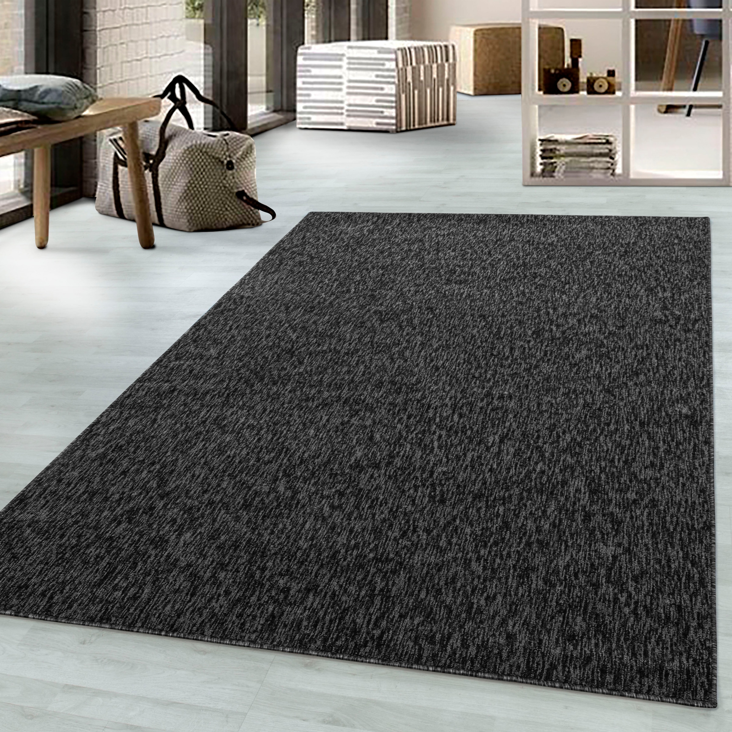 Image of Ayyildiz Teppiche Teppich "Nizza 1800 Kurzflorteppich" rechteckig 6 mm Höhe pflegeleicht, leicht melierter Kurzflor, ringsum gekettelt, Wohnzimmer
