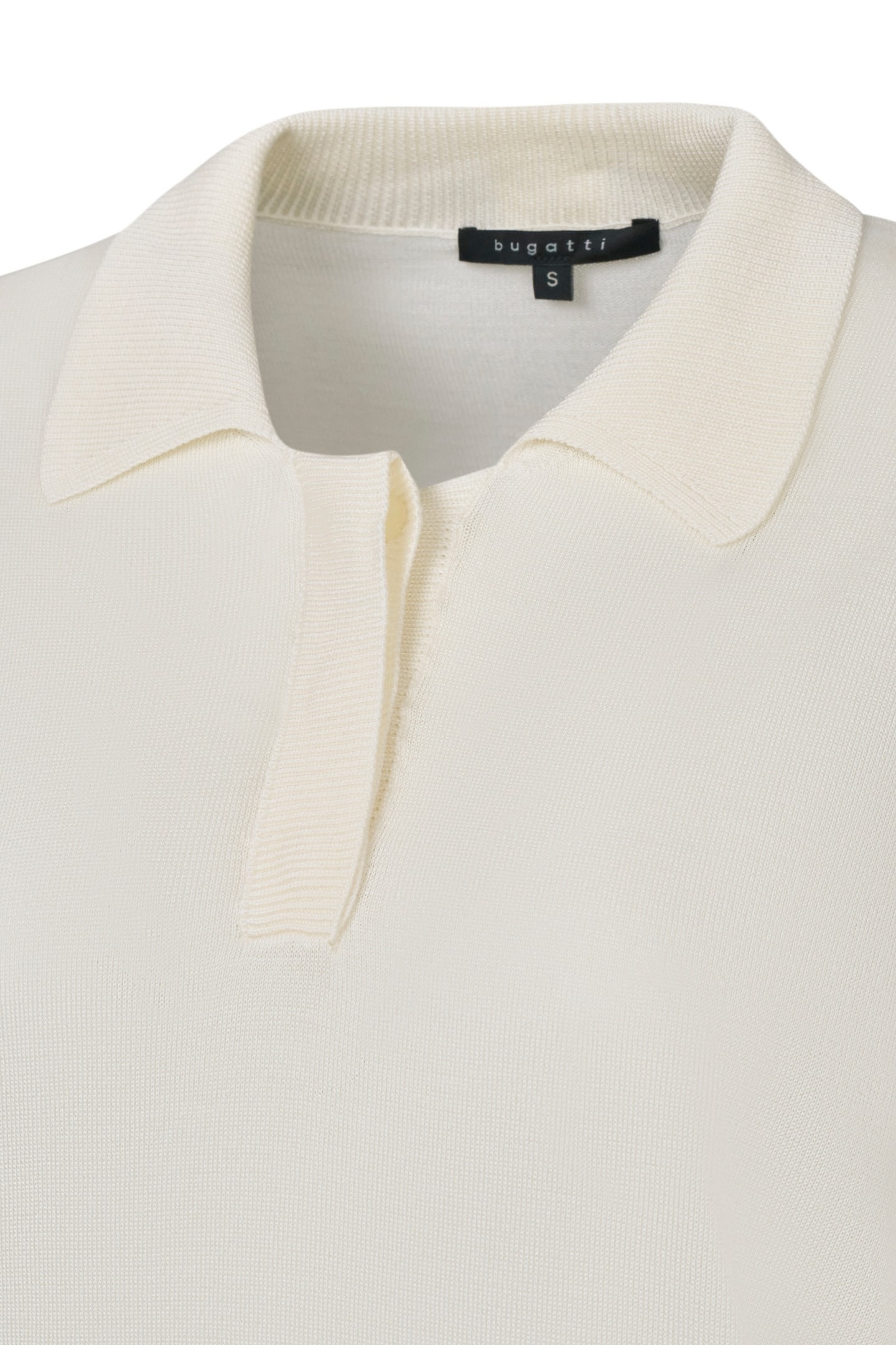 bugatti Rundhalspullover , mit kurzen Ärmeln
