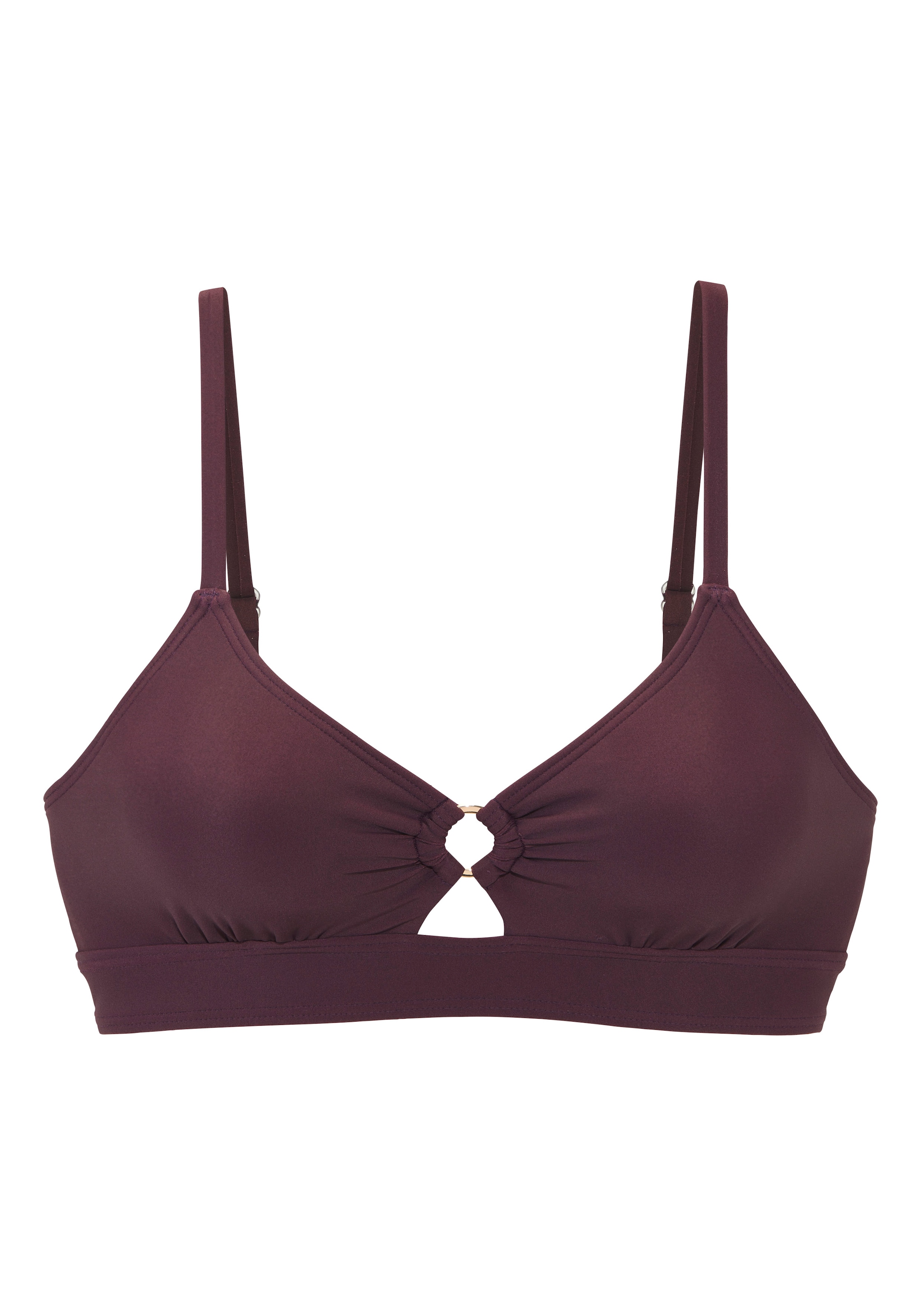 LASCANA Top bikini triangle »Lolo« mit Zierring zwischen den Cups