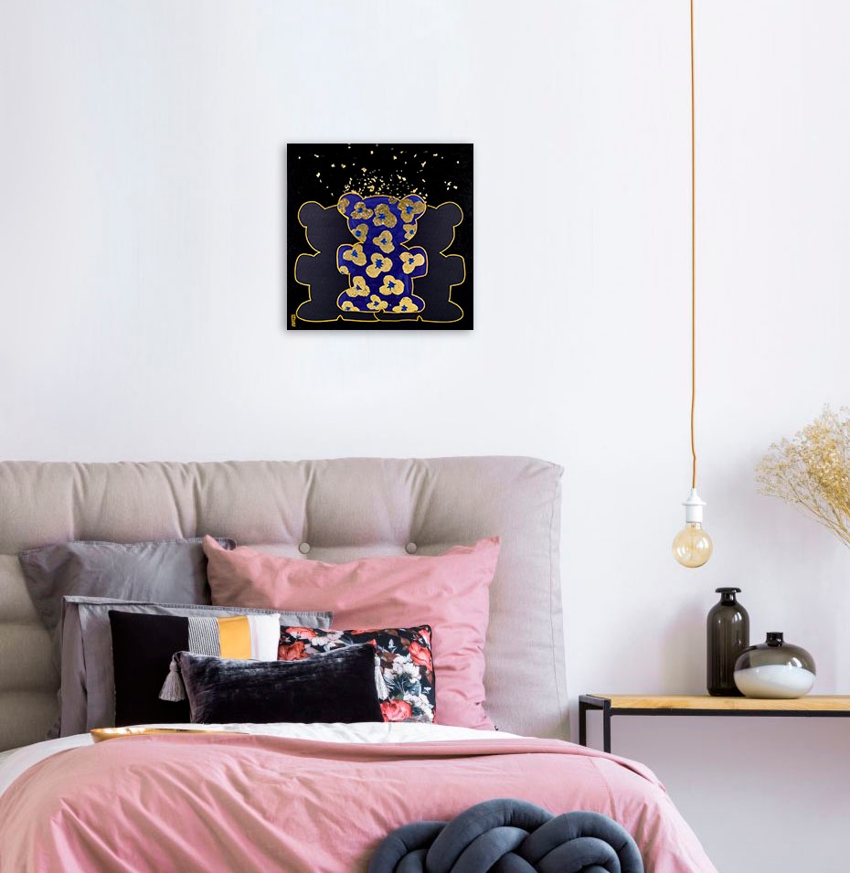 queence Tableau sur toile »Bears X« 1 cuis tlg. Premium-Leinwandstoff, Handarbeit aus Deutschland