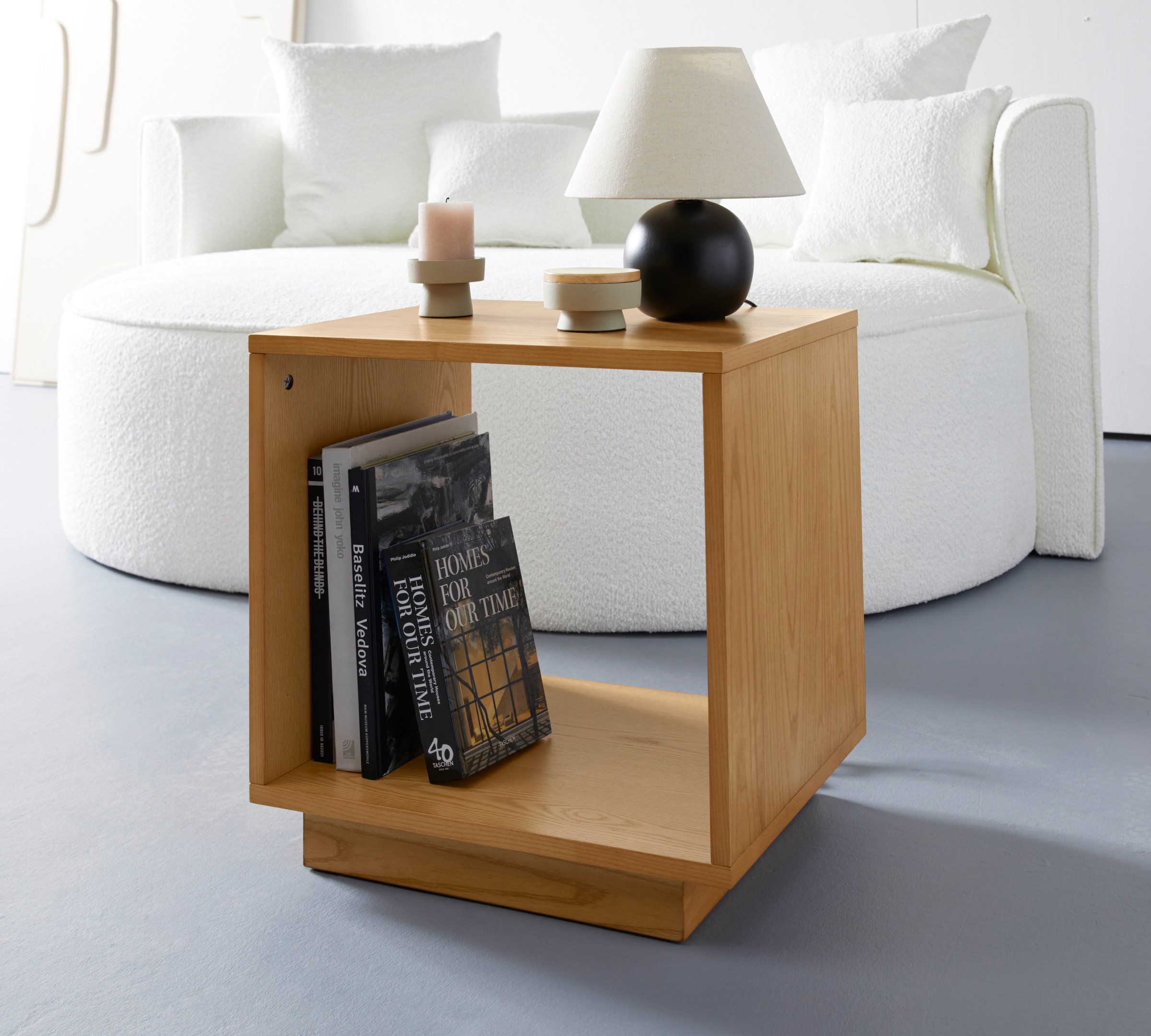 Image of LeGer Home by Lena Gercke Beistelltisch "Grelia" Minimalistischer Würfel, klare Linien, vielseitig einsetzbar, B 50 cm
