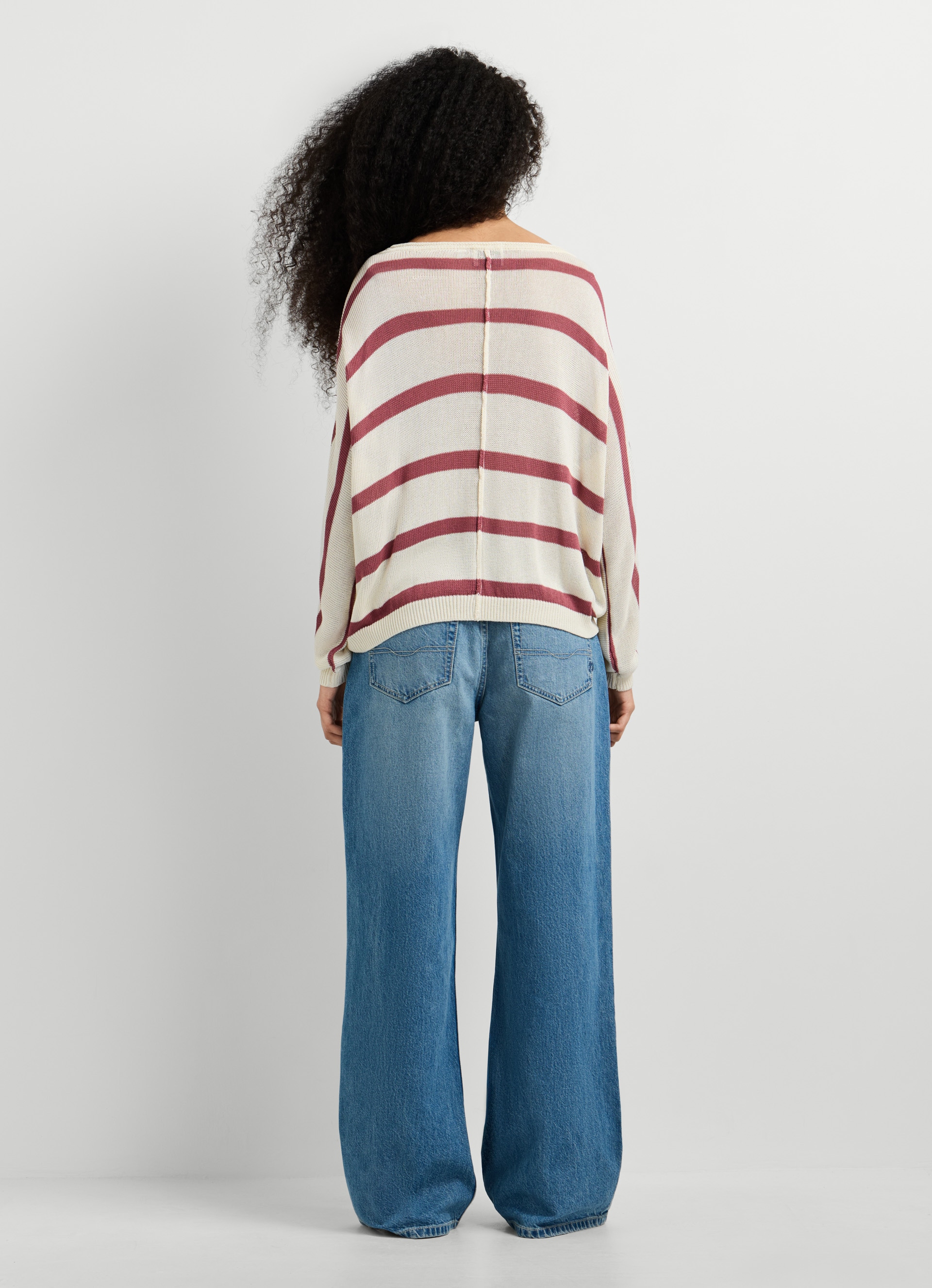 Pepe Jeans Pull en tricot »ALBERTA« im Streifen-Design, locker geschnitten