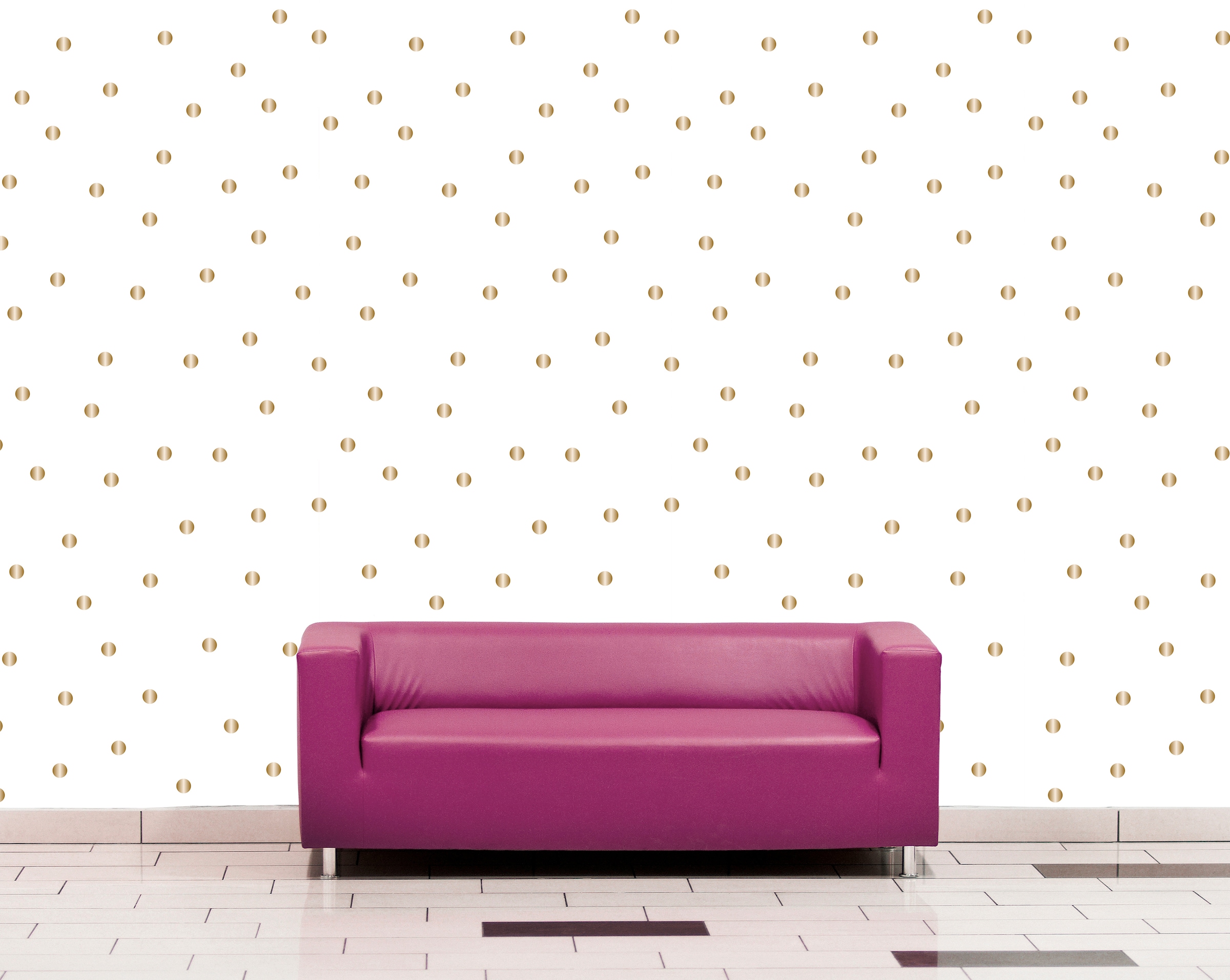 queence Papier peint vinyle »Eno« Optique 3D | imprimé 90x250cm, selbstklebend, kinderleichte Anbringung, , Sticker