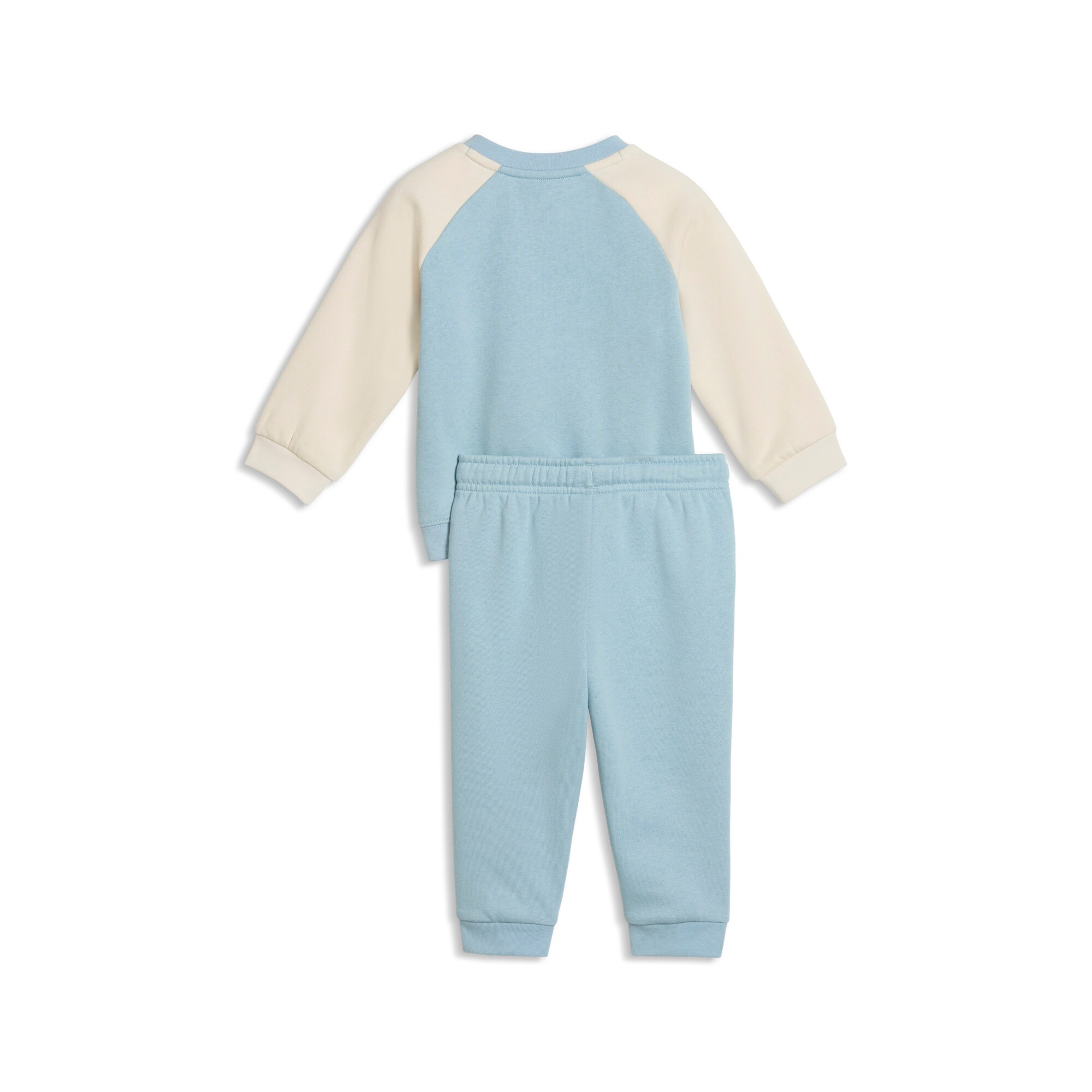 PUMA Combinaison d'entraînement »MINICATS ESS RAGLAN CREW SET FL INF« 2 pièces 2-teilig, mit Rundhalsausschnitt, mit innenliegendem Kordelzug