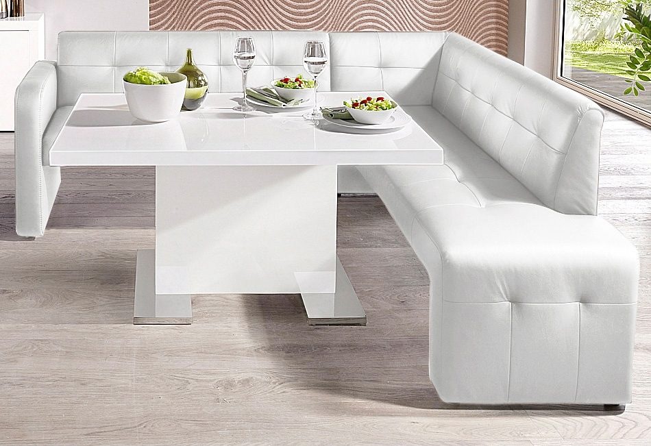 exxpo - sofa fashion Essbank »Barista, bequem und elegant, hohe Bodenfreiheit,«, Eckbank Barista bequem und elegant, hochwertige Detailverarbeitung