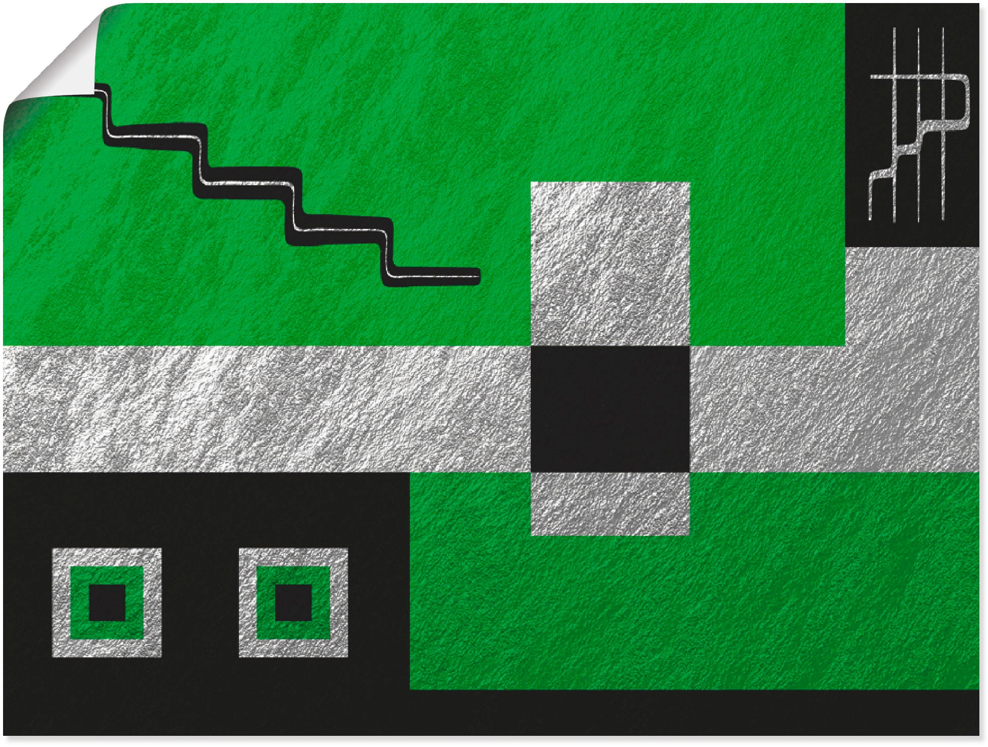 Image of Artland Wandbild »Modern I«, Muster, (1 St.), in vielen Grössen & Produktarten -Leinwandbild, Poster, Wandaufkleber / Wandtattoo auch für Badezimmer geeignet bei Ackermann Versand Schweiz