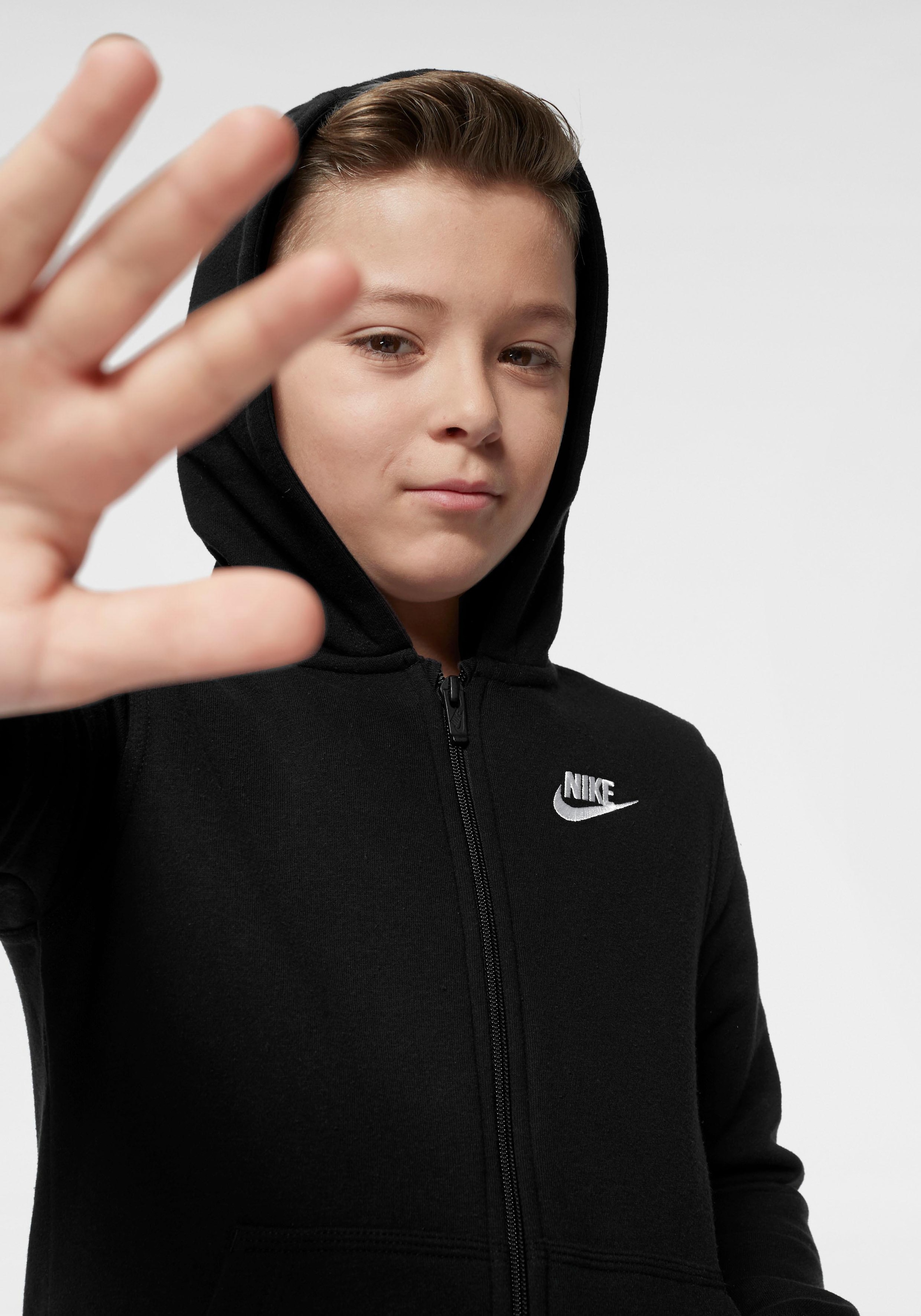 CLUB HOODIE für Trendige versandkostenfrei shoppen Nike FZ »NSW Kapuzensweatjacke ohne - Kinder« Sportswear - Mindestbestellwert