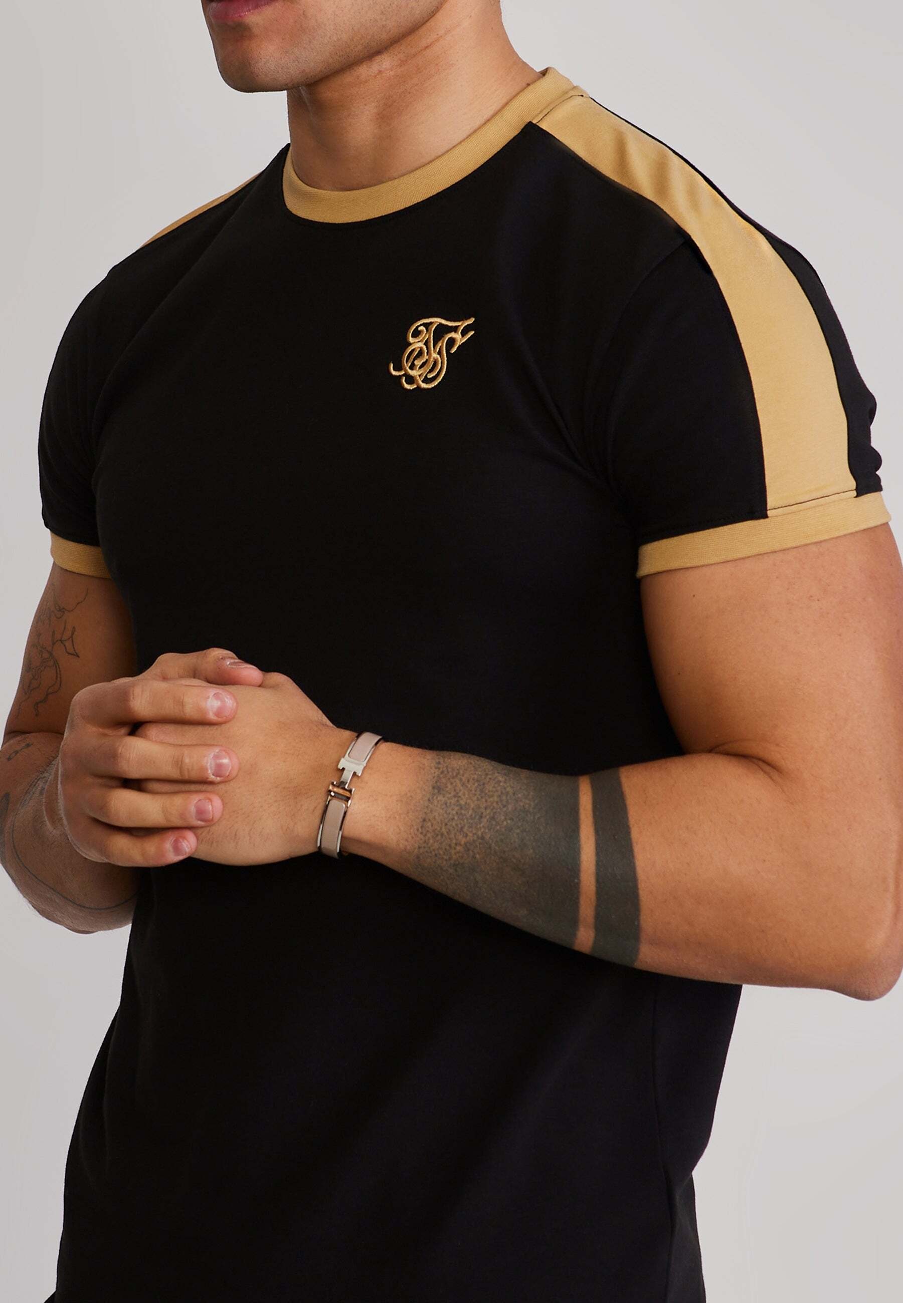 Siksilk T-Shirt »Siksilk T-Shirt Stripe Ringer«
