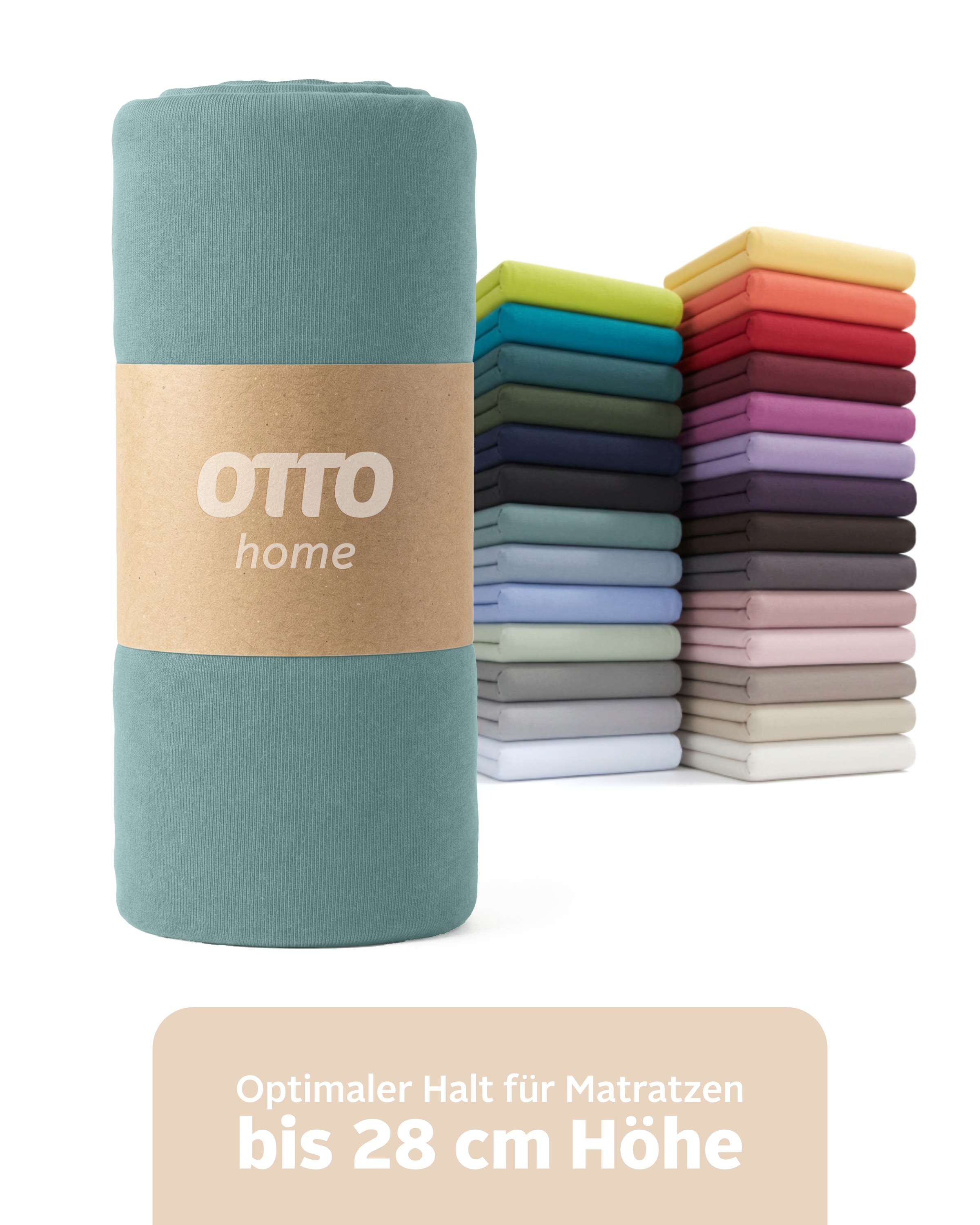 GOODproduct Draps de lit »PHYSALIS in BASIC und PREMIUM Qualität, 100% Baumwolle« für Matratzen bis 18 cm Höhe, Bettlaken, Spannbetttuch, pflegeleicht