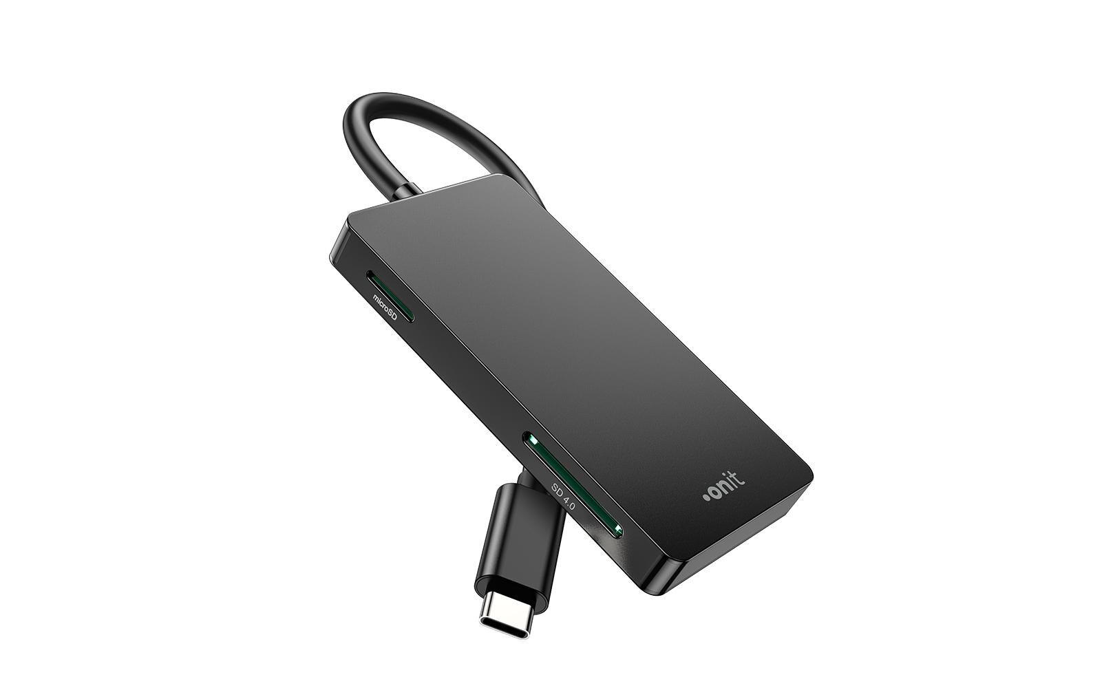 onit Lecteur de carte mémoire »Extern Pro USB-C 3-in1«