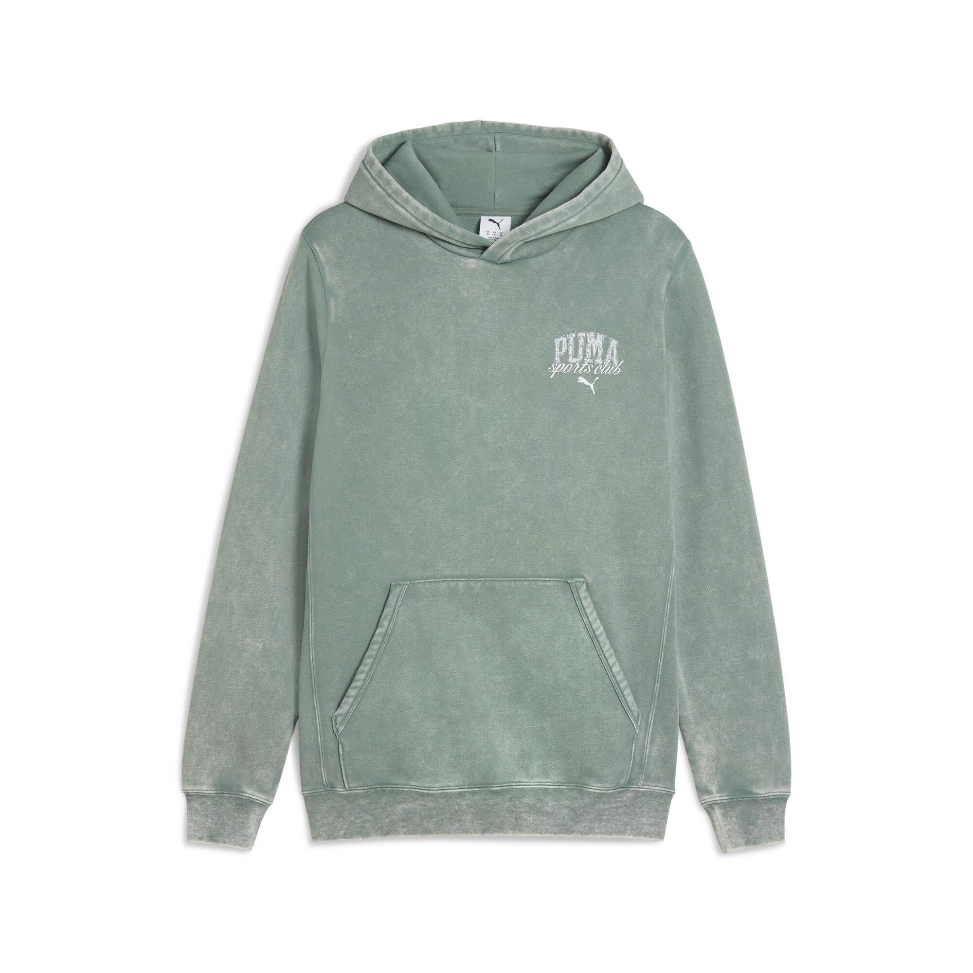 Image of PUMA Kapuzensweatshirt "CLASS WASHED HOODIE FL", mit Kängurutasche, mit grafischem Print, mit Rundhalsausschnitt