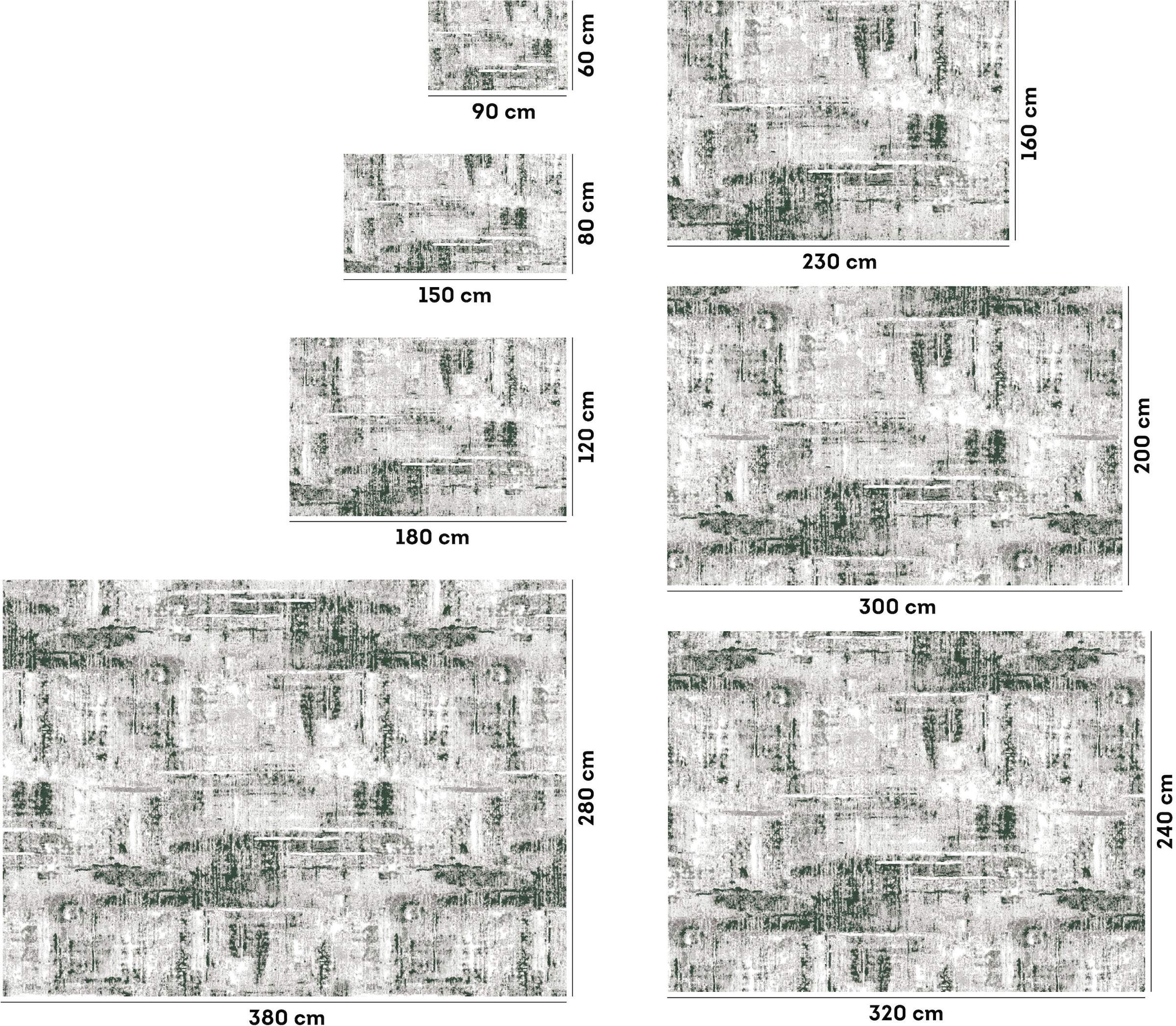 my home Tapis »Salsa« Rectangulaire 9 mm Höhe mit besonders weichem Flor, Kurzflor, im Vintage-Look, dichte Qualität