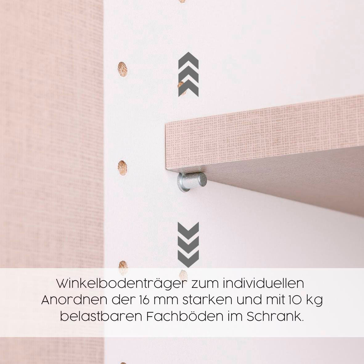 rauch Drehtürenschrank »Kleiderschrank Schrank Garderobe Wäscheschrank VOYAGER« in 3 verschiedenen Ausstattungen BASIC/CLASSIC/PREMIUM,  mit 2 modernen Griffvarianten, mit Aussenschubladen MADE IN GERMANY