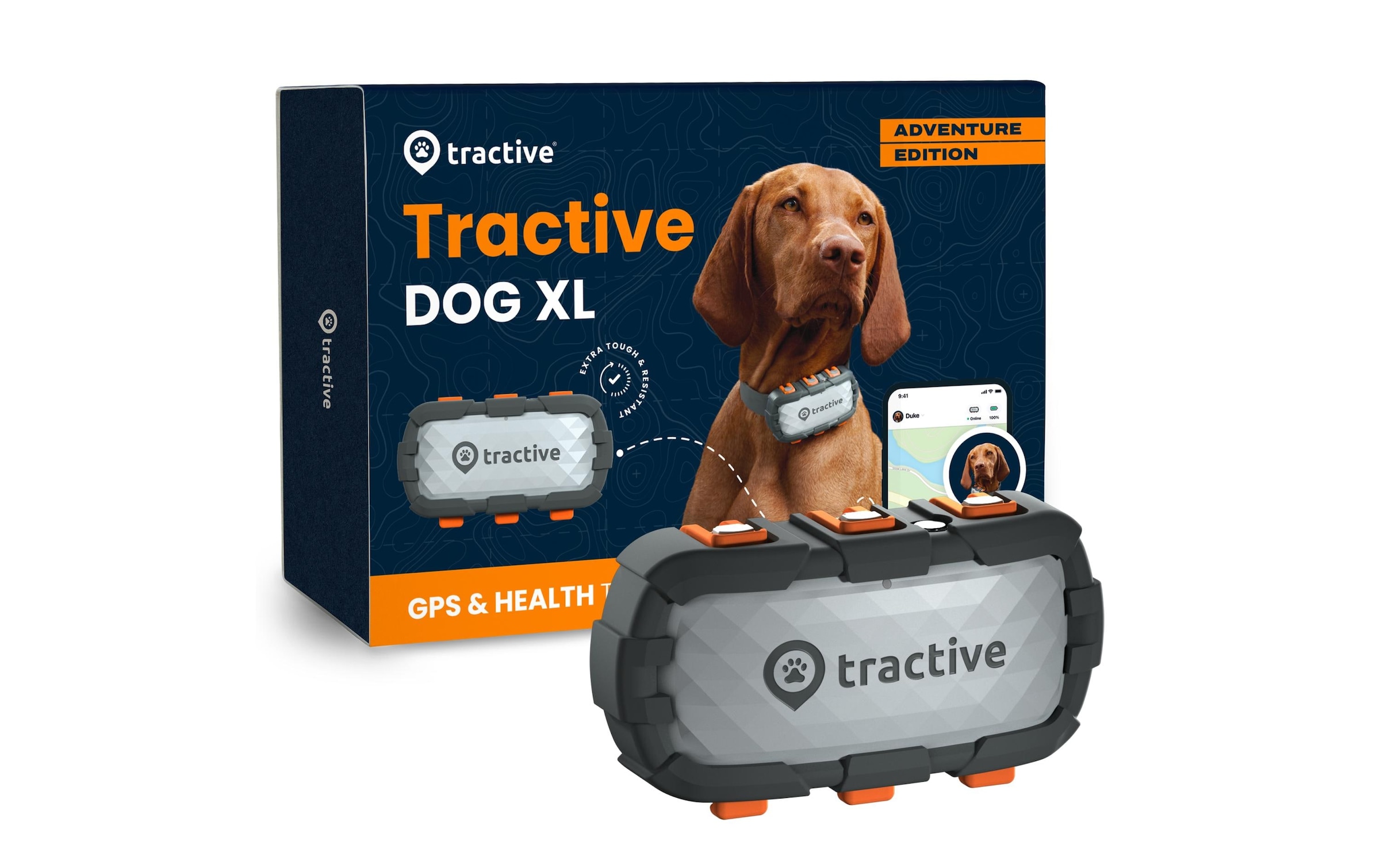 Tractive GPS-Hundetracker »DOG XL Adventure Edition«, Weltweites Standort- und...