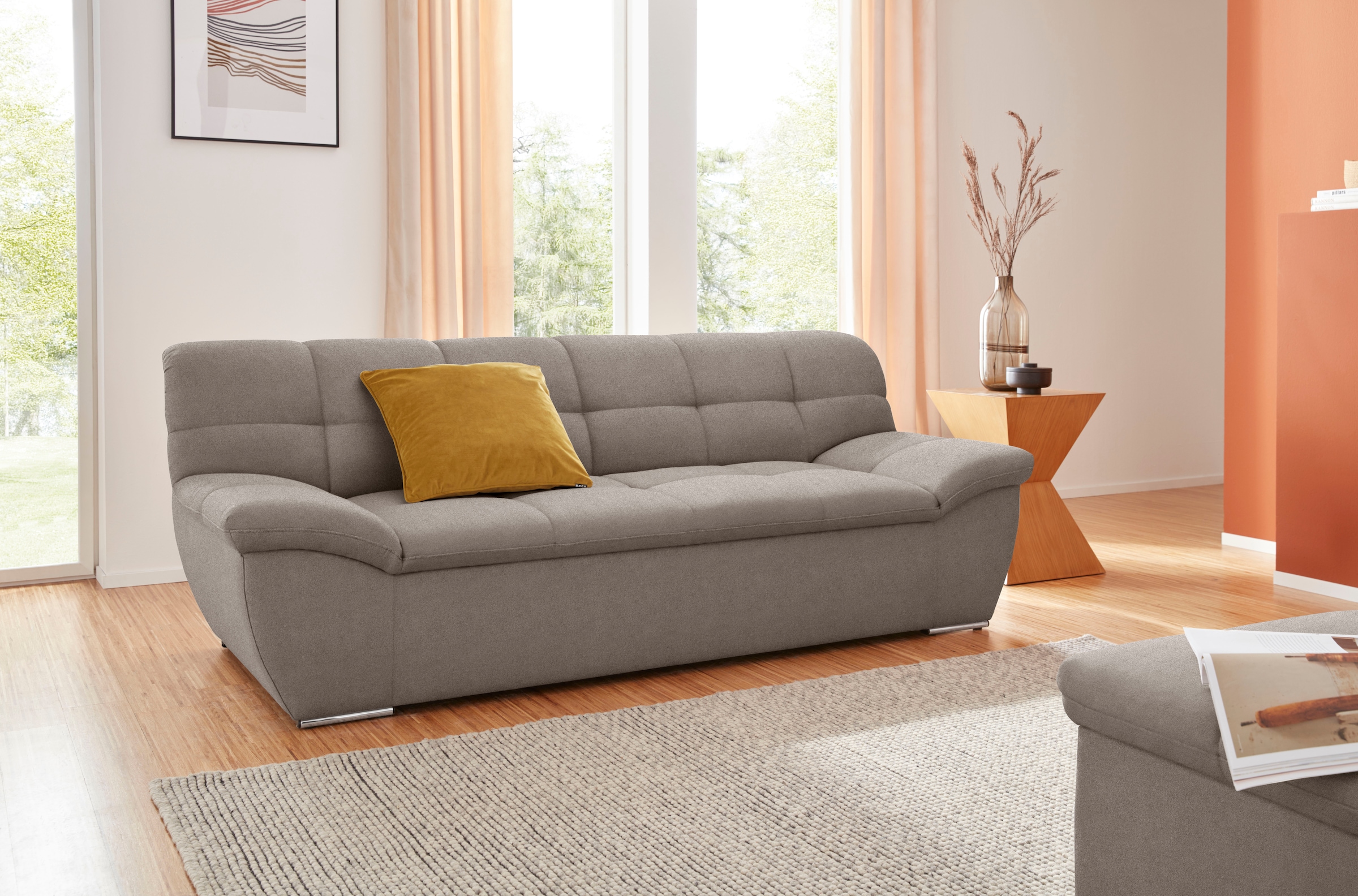 Image of DOMO collection 2-Sitzer "Lagoa, moderne Sitzheftung, bequem & komfortabel, Breite 211cm" frei im Raum stellbar, in grosser Farbauswahl