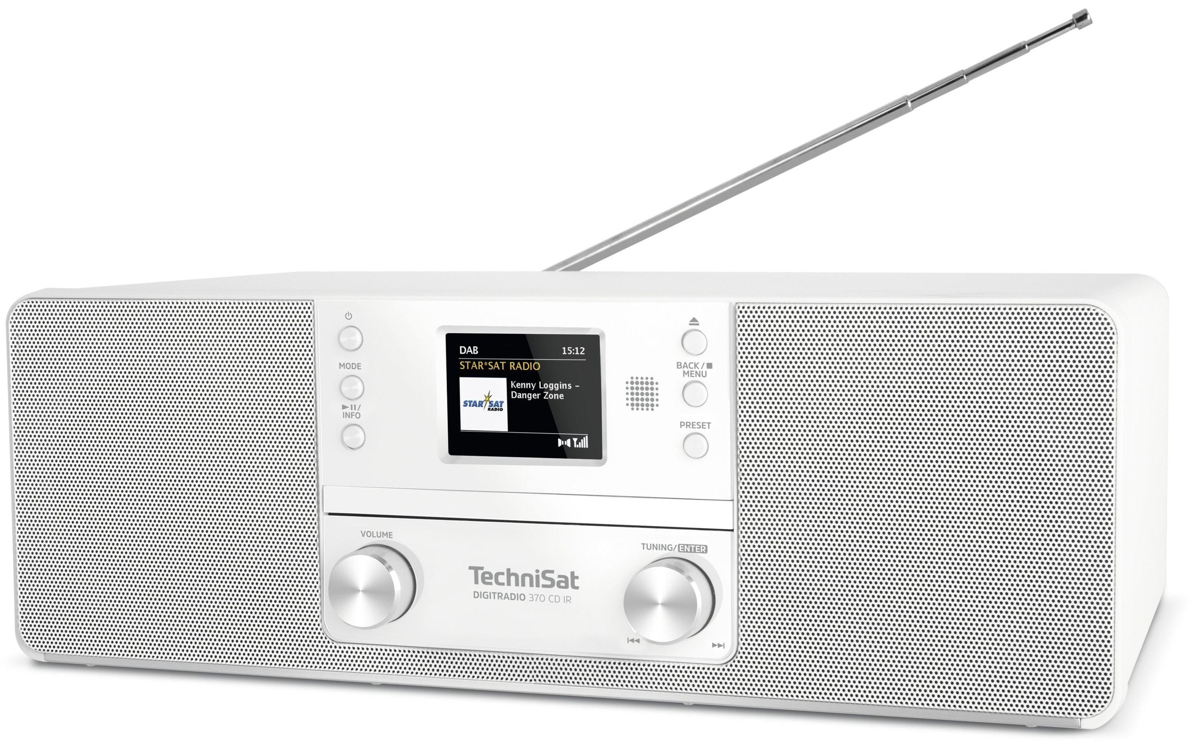 TechniSat Digitalradio (DAB+) »DigitRadio 370 CD IR«, CD-Player, Display, Equalizer, Fernbedienung, Senderspeicher