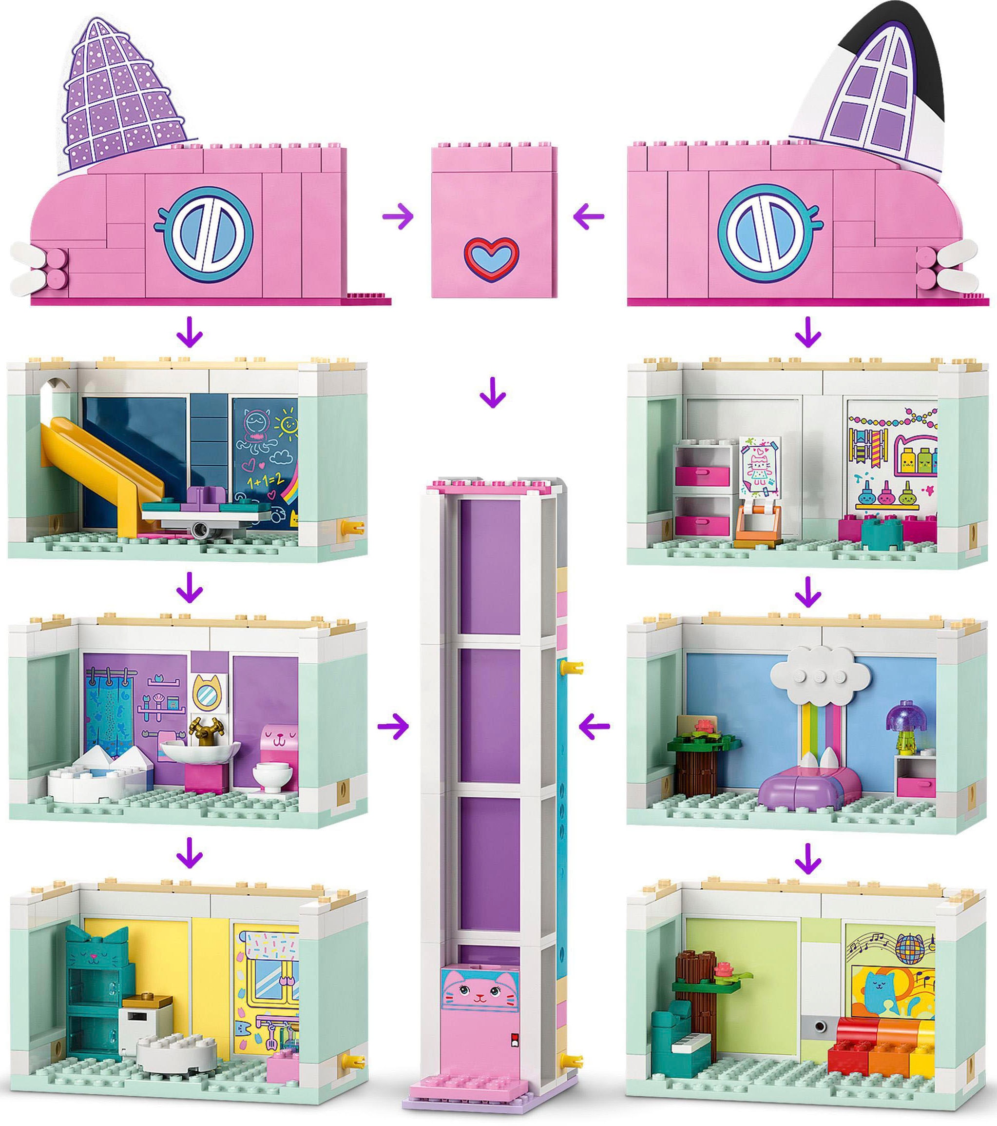 LEGO® Konstruktionsspielsteine »Gabbys Puppenhaus (10788), LEGO® Gabby's Dollhouse« Made in Europe
