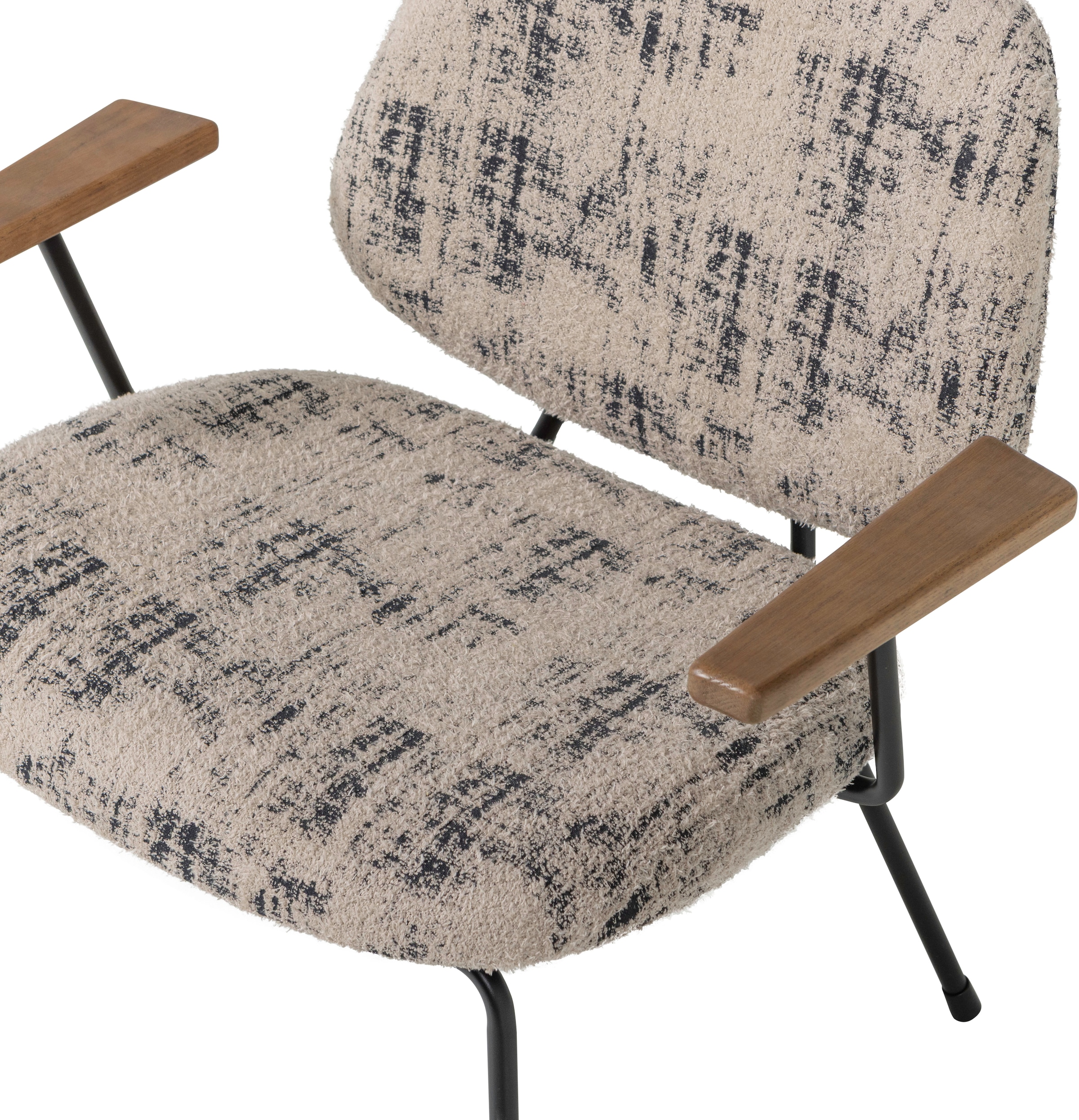 WOOOD Loungesessel »Aure mit Olly-Gewebtem Bezug und Armlehnen B 69 x T 64 x H 69 cm« Sehr hohe Verschleissfestigkeit, Tragkraft 120 kg unregelmässiges muster