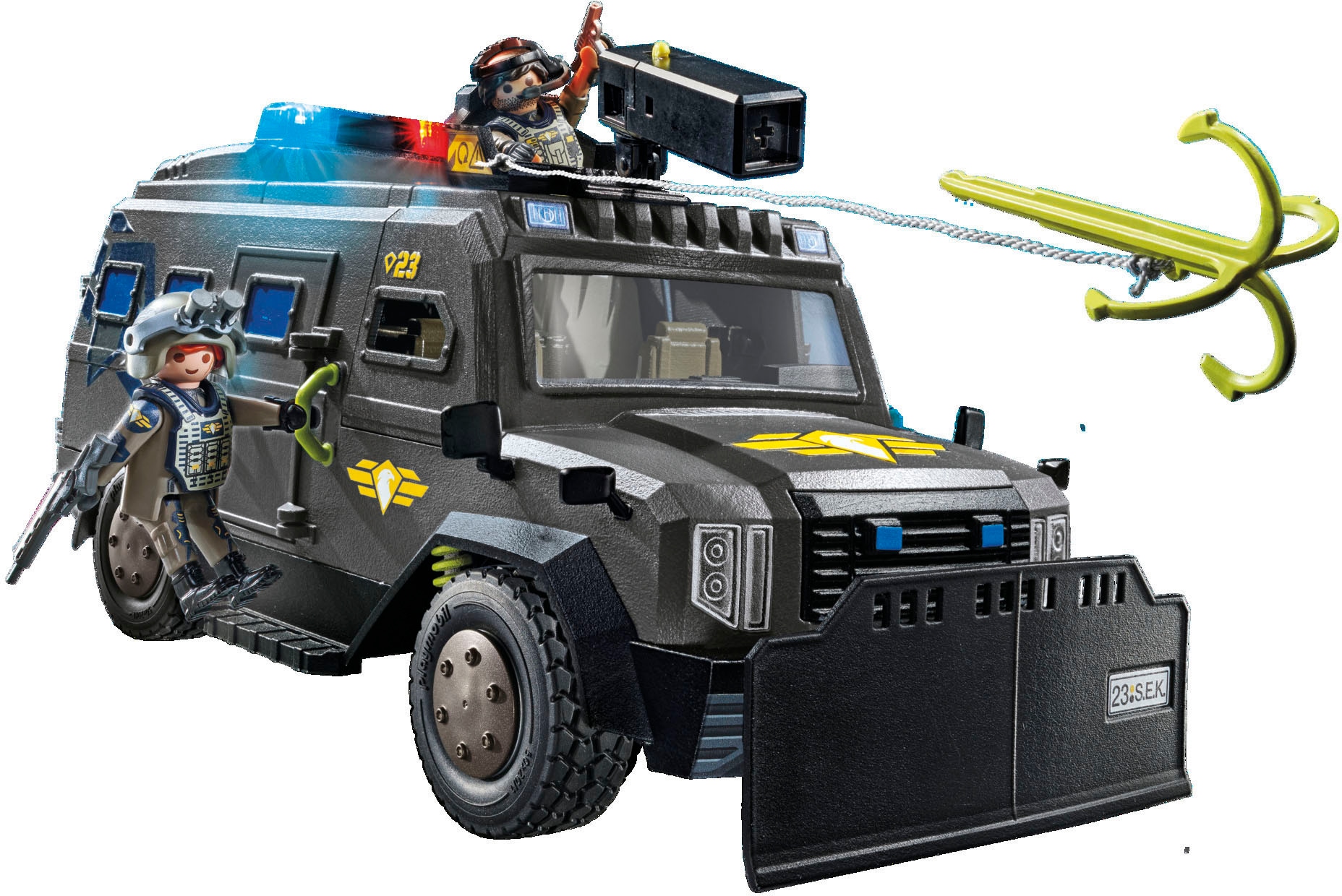 Playmobil® Konstruktions-Spielset »SWAT-Geländefahrzeug (71144), My Action Heroes«, (73 St.), Made in Europe; mit Licht und Sound