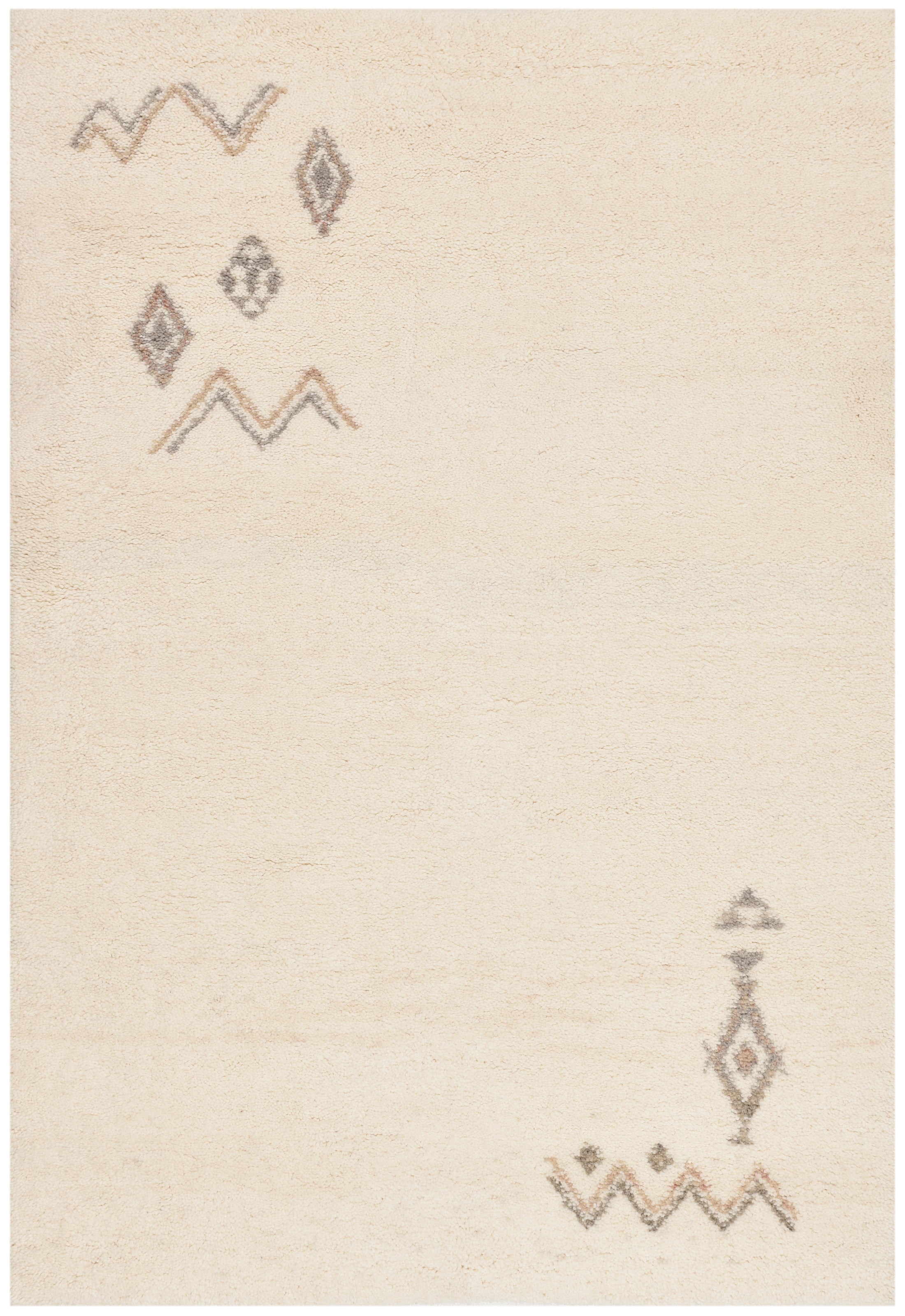 Image of THEKO Wollteppich "Hadj 225" rechteckig 25 mm Höhe echter Berber Teppich aus Marokko, reine Wolle, handgeknüpft