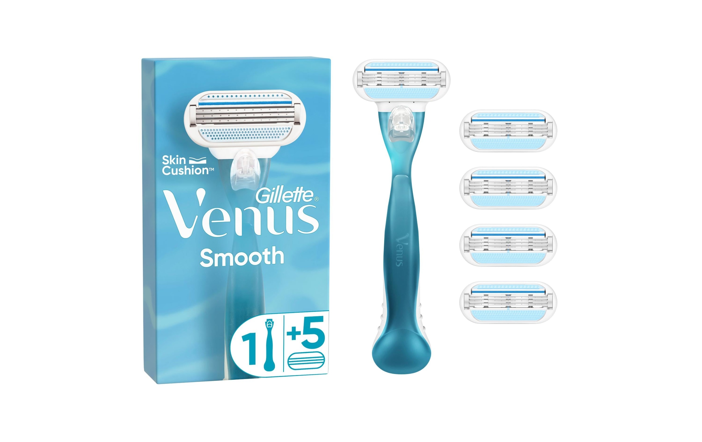 Gillette Venus Körperrasierer »Rasierer Smooth + 5 Rasierklingen«