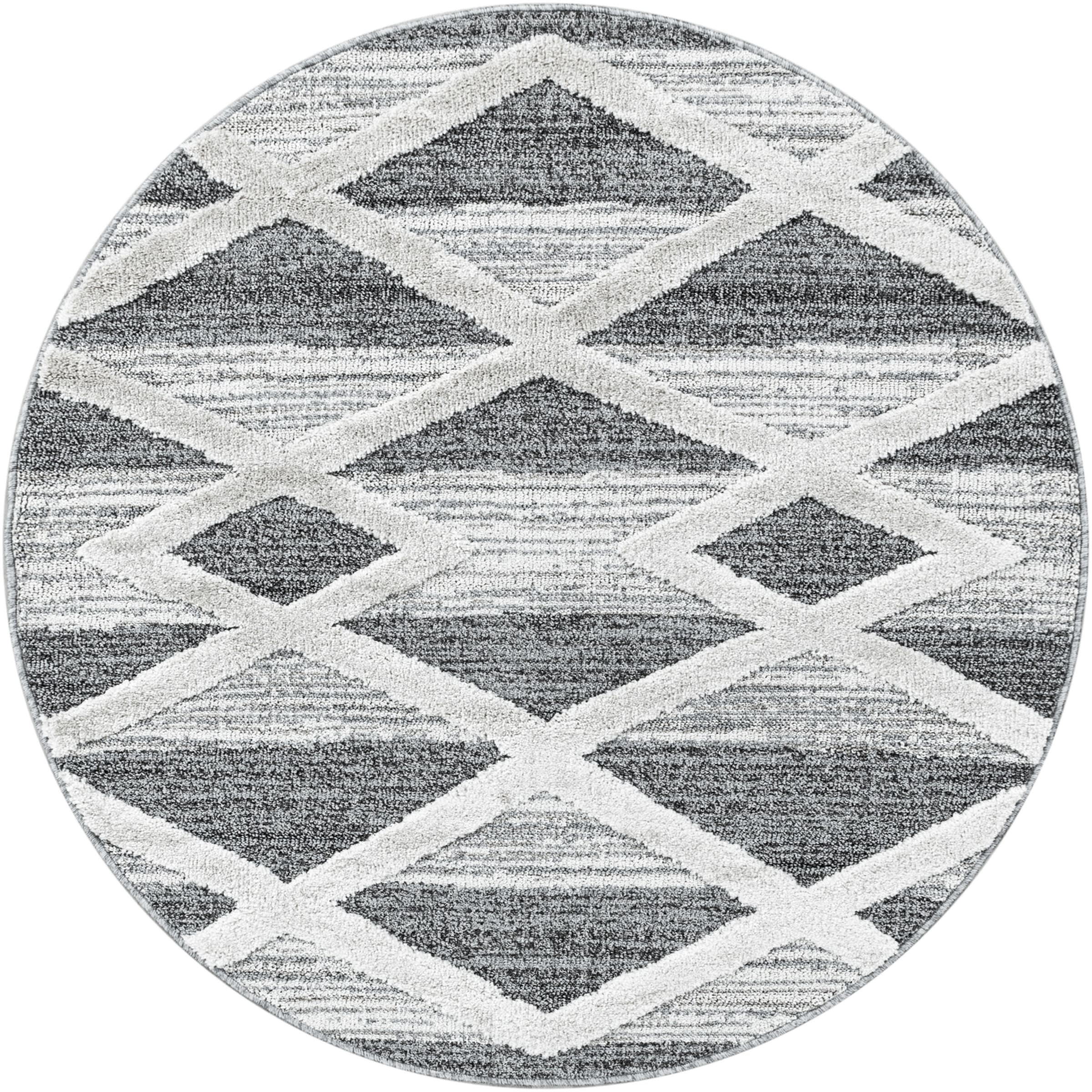 Image of Ayyildiz Teppiche Teppich "PISA 4709" rund 20 mm Höhe auch rechteckig, Hoch Tief Struktur, Wohnzimmer, Schlafzimmer