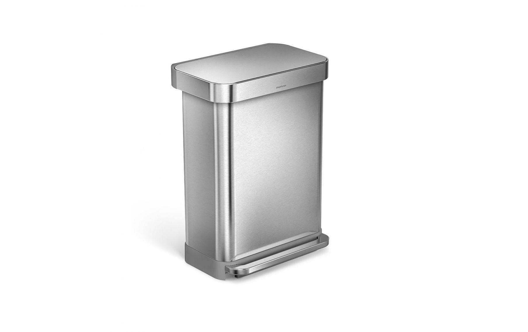 Image of simplehuman Mülleimer "Rechteckiger Treteimer 55L" 1 Behälter