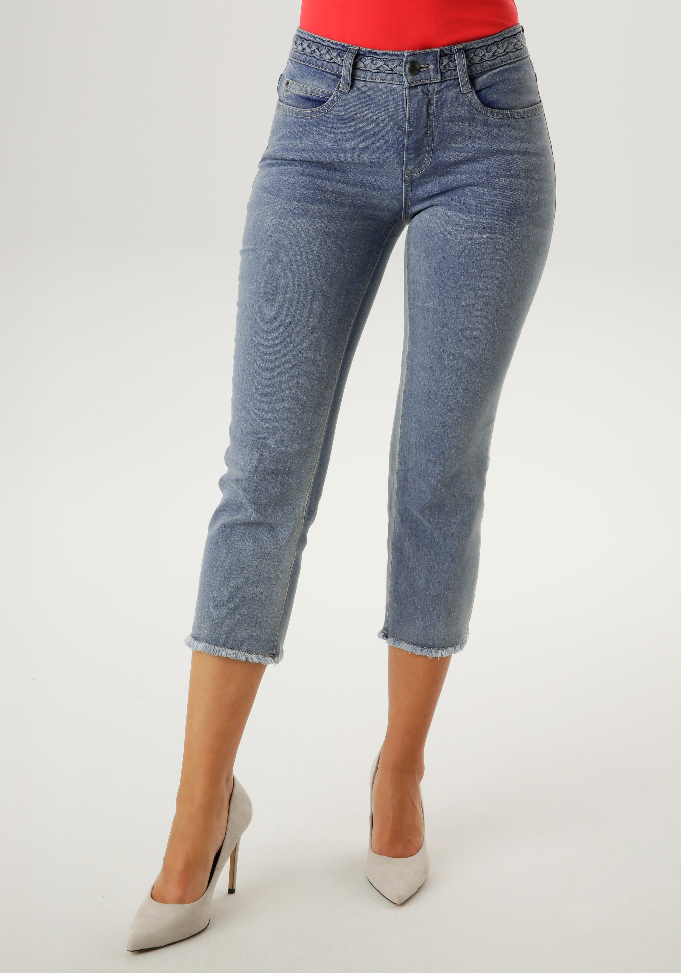 Image of Aniston SELECTED 7/8-Jeans mit leicht ausgefranstem Beinabschluss - NEUE KOLLEKTION