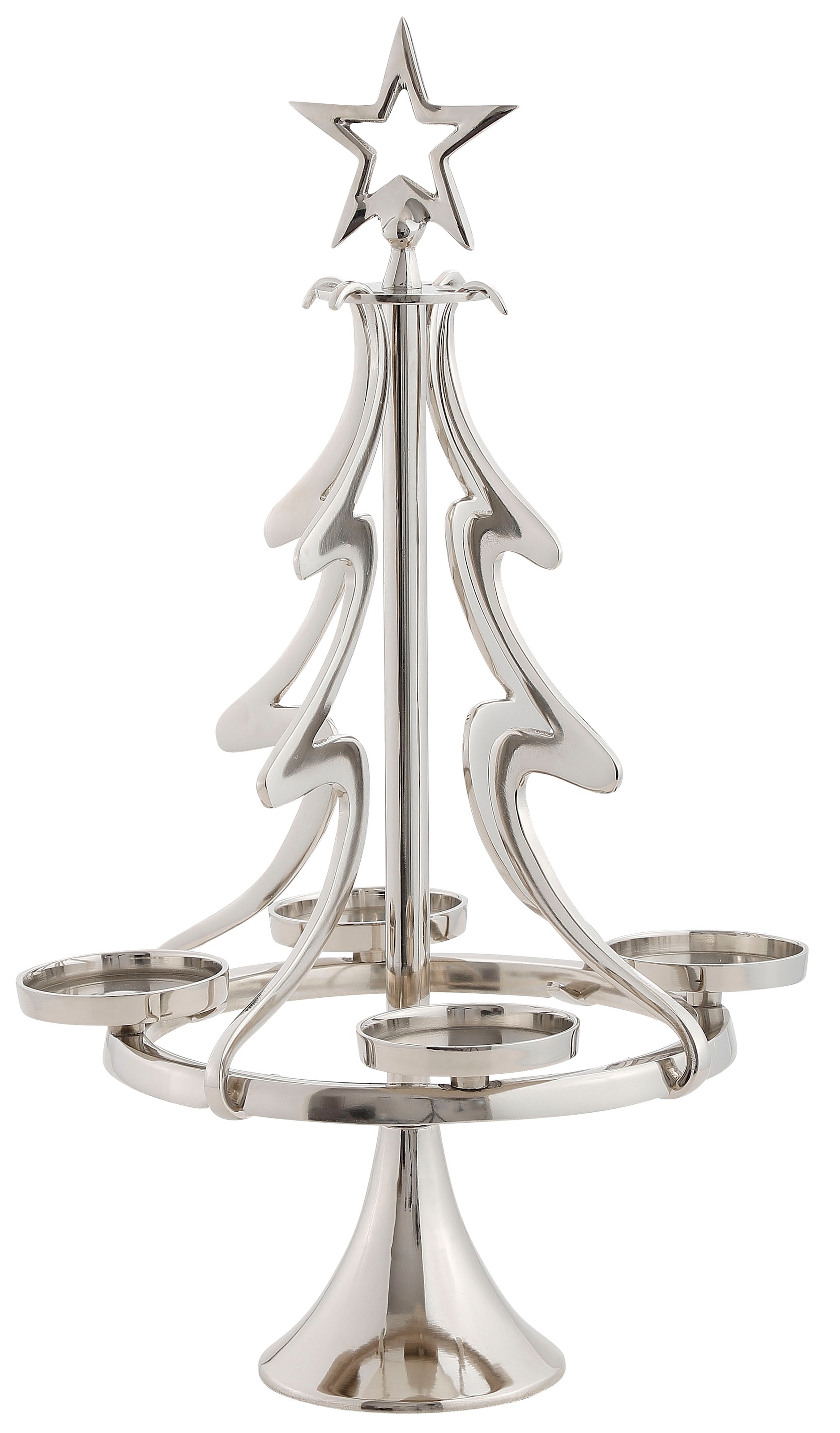 Image of my home Adventsleuchter »Jason«, (1 St.), Kerzenhalter im besonderen Design, Tannenbaum aus Aluminium bei Ackermann Versand Schweiz