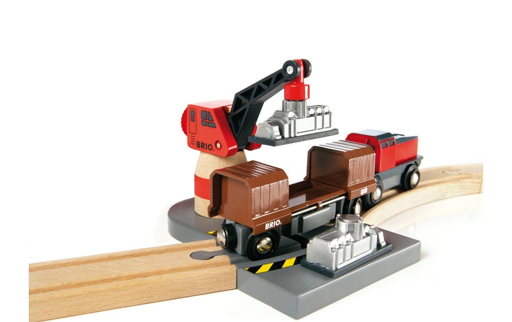 BRIO® Spielzeugeisenbahn-Erweiterung »BRIO® WORLD Container Hafen Set«, (Set)