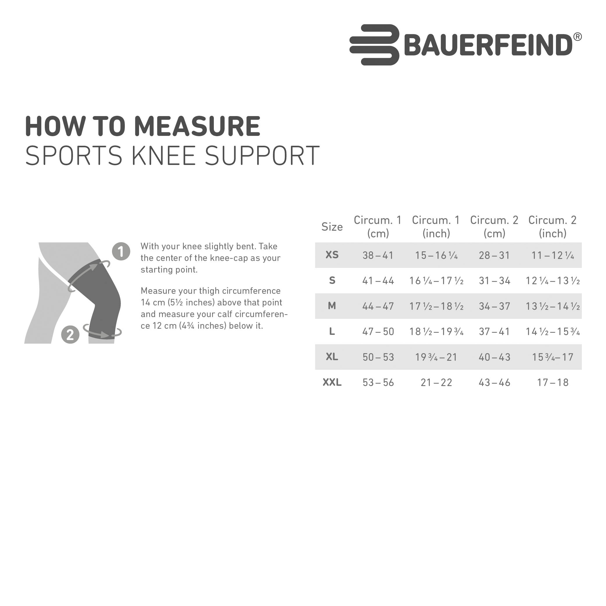 Bauerfeind Kniebandage »NBA Sports Knee Support« atmungsaktives Material, aus Baumwolle, Polyester und Elasthan
