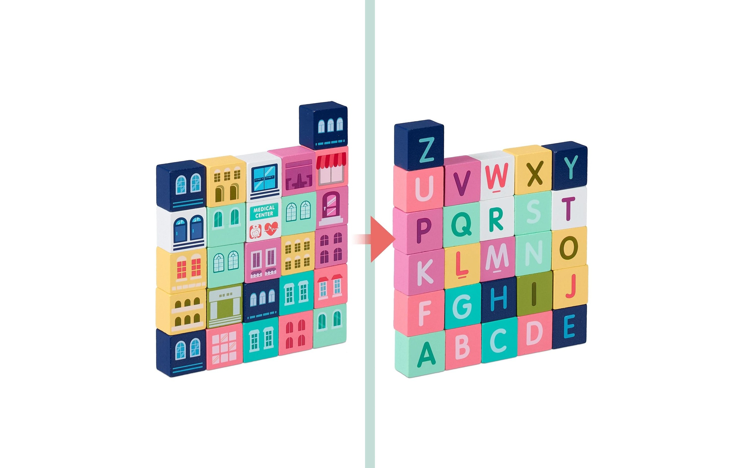 relaxdays Spielbausteine »Stadt im Set«